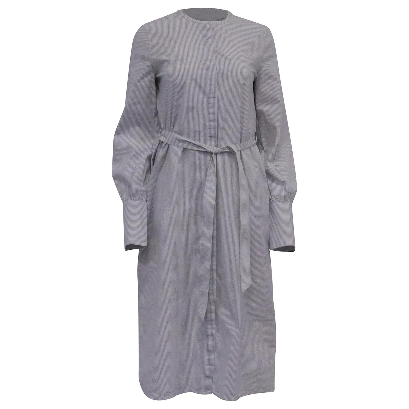 white christmas dresses THEORY Size S White Cotton Long Shirt Dress – Sui Generis Designer  Consignment main image 1