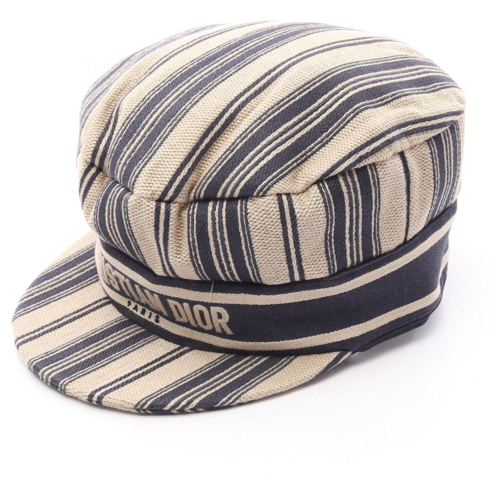 Christian Dior Dior Baker Boy Cotton Cap Brown Beige ref  display picture 3