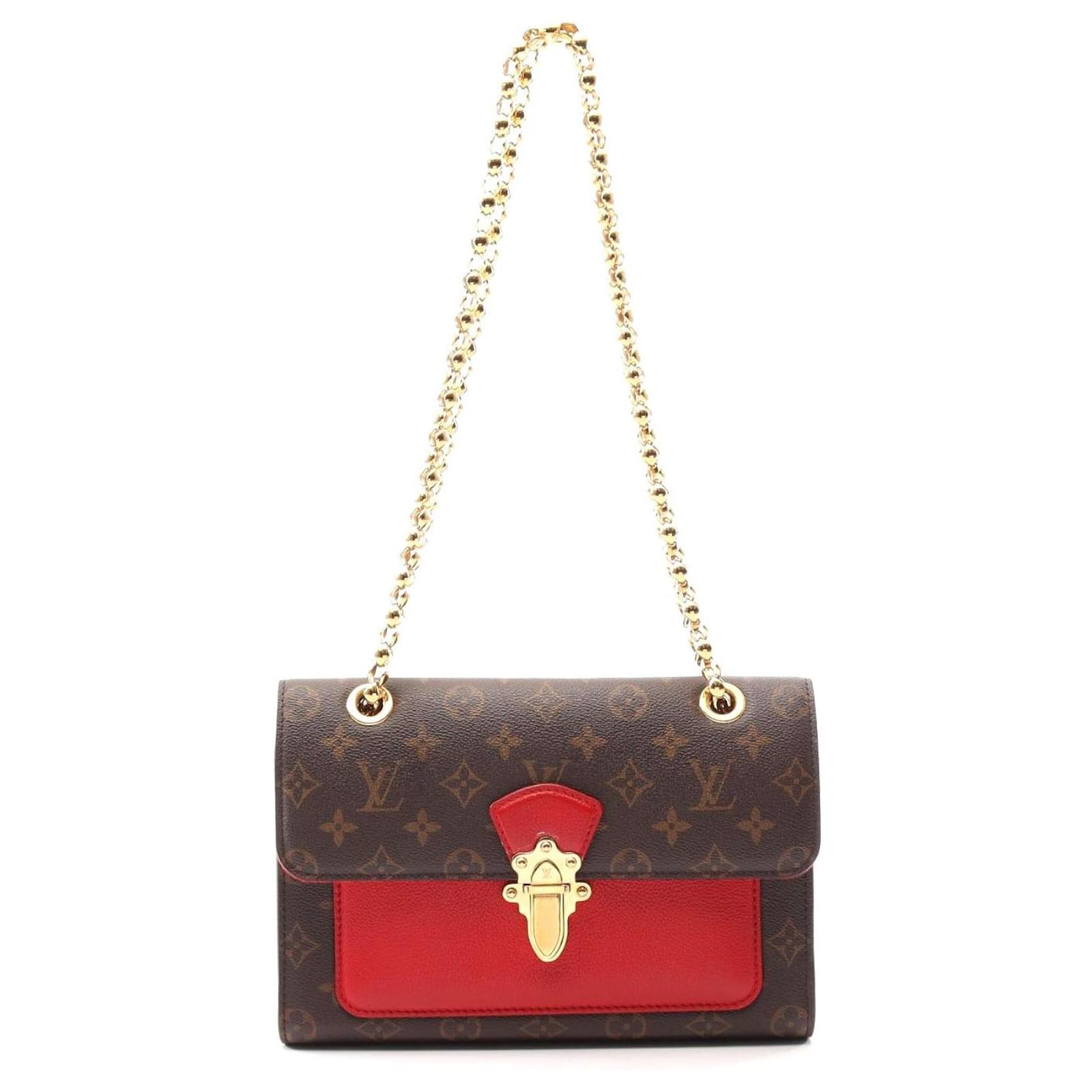 Sac à bandoulière Victoire Monogram Louis Vuitton Toile Rouge ref