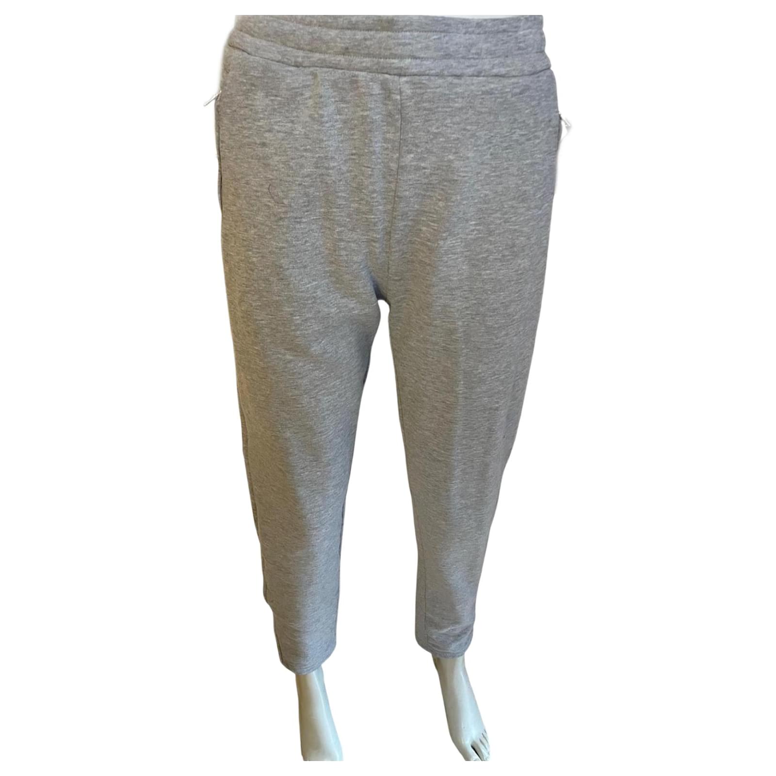Pantalon jogging gris SANDRO Paris Coton Polyester
