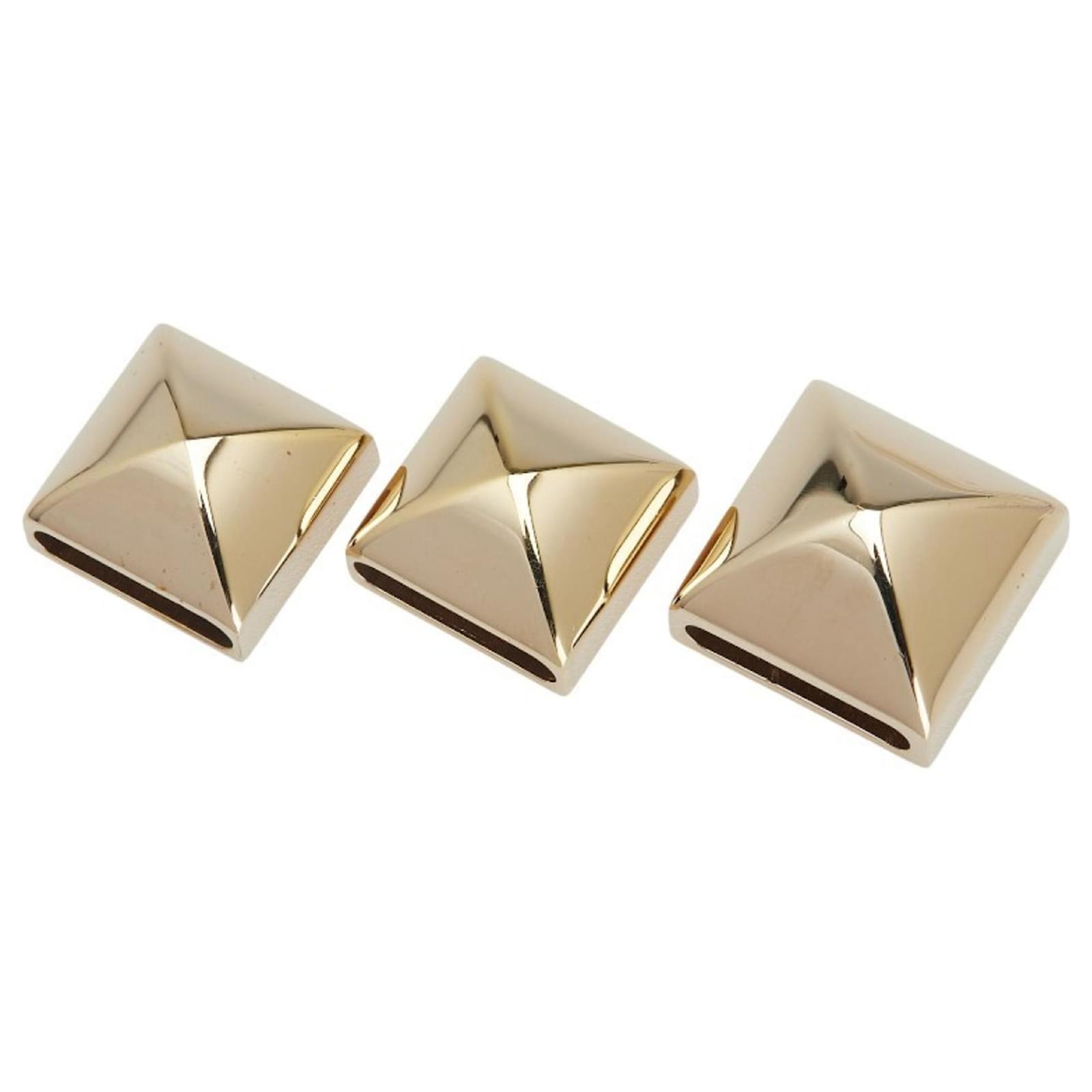 Hermès Hermes Medor Scarf Ring 3-Piece Set Golden