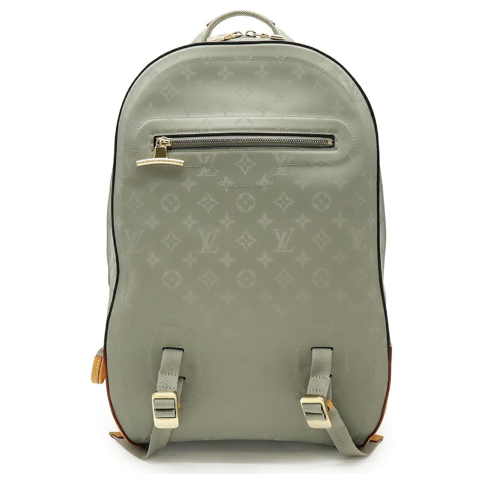 louis vuitton backpack monogram gm grey Louis Vuitton Monogram Titanium Backpack GM Grey Cloth ref.2559292