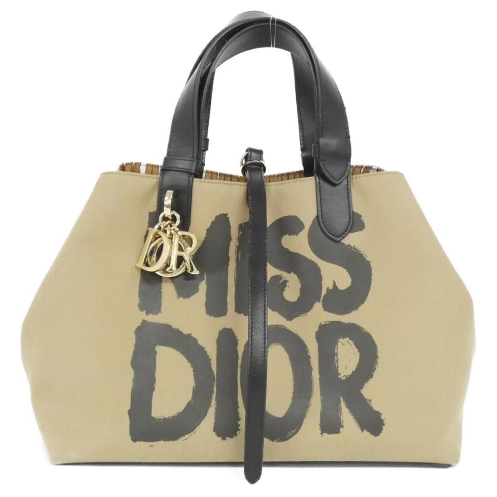 Christian Dior Toujours Medium Handbag M2821OZCF Black Beige