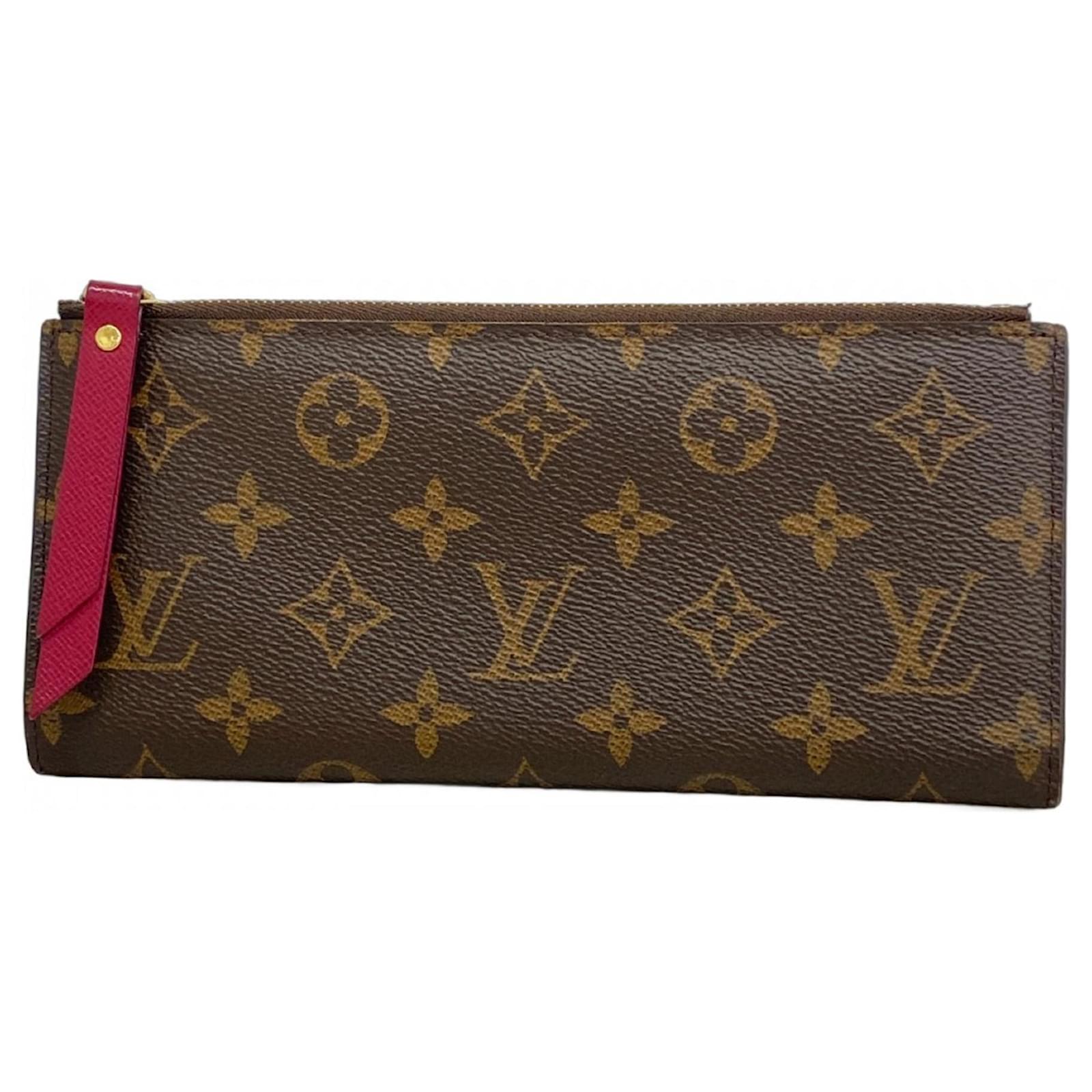Louis Vuitton Monogram Portefeuille Adele Long Wallet Fuschia ref