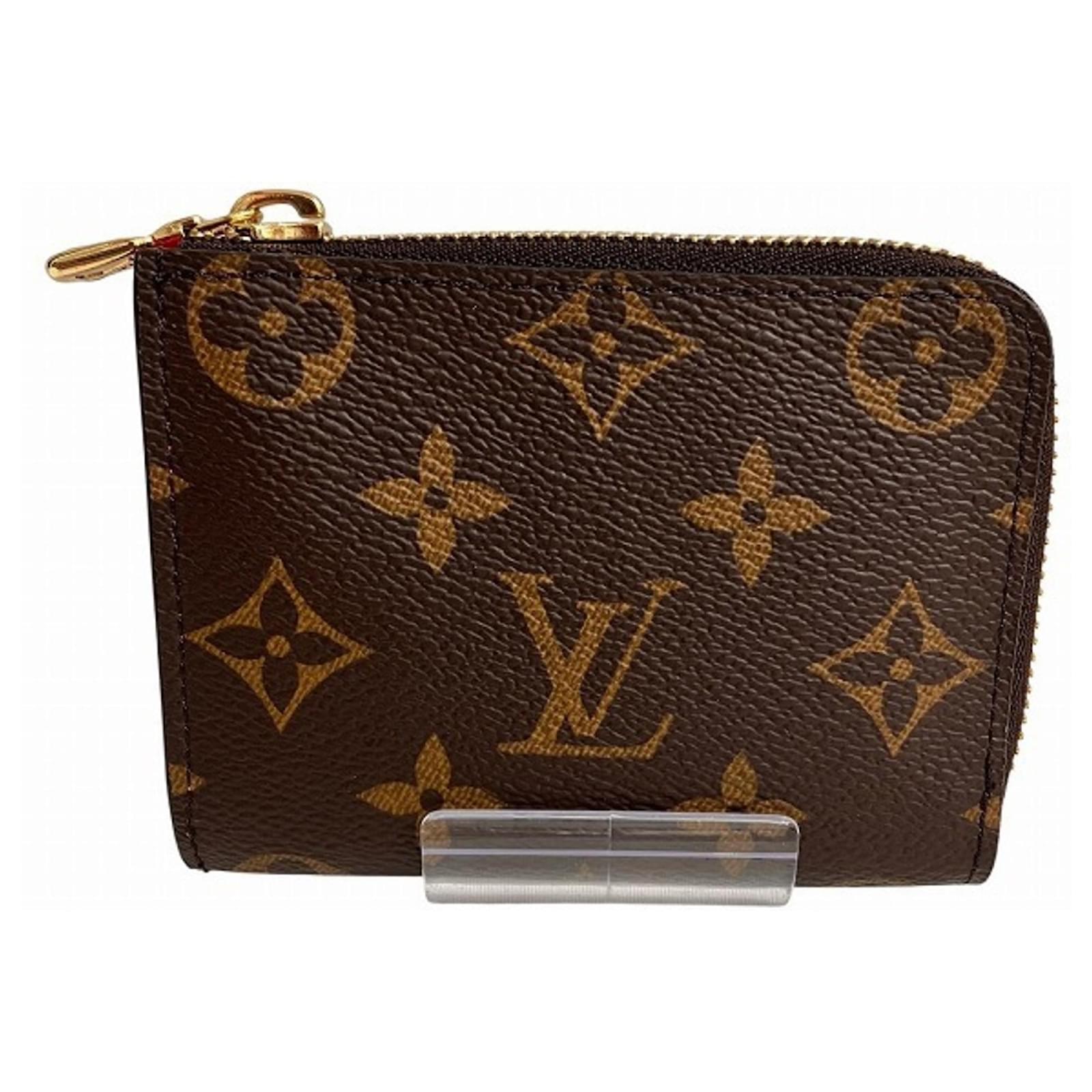 Portafoglio Compatto Monogram Louis Vuitton Marrone Pelle