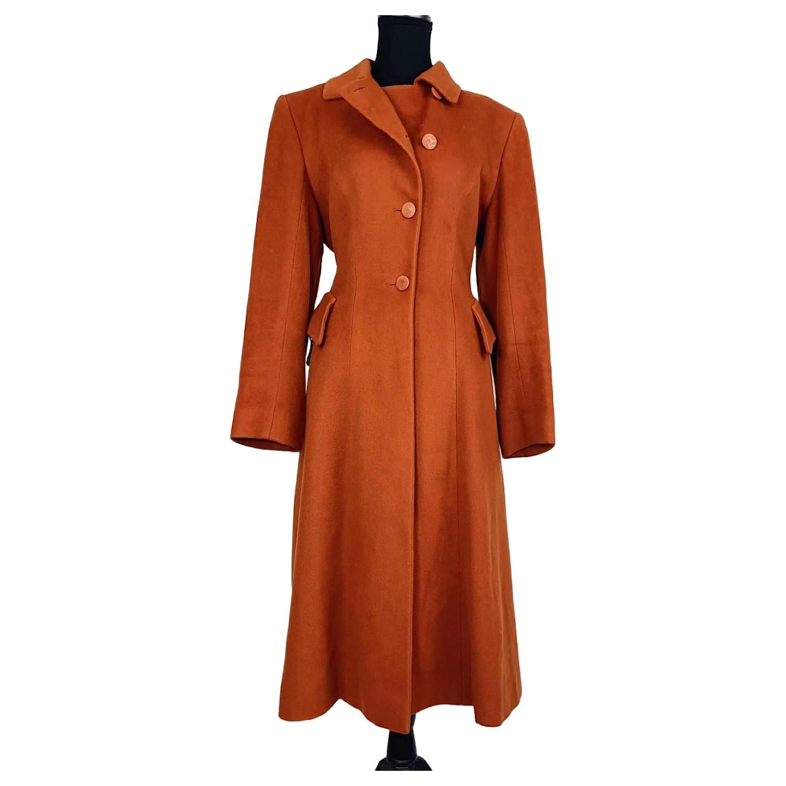 Hermès Vintage Hermes coat from the early '80s Brown Cashmere ref