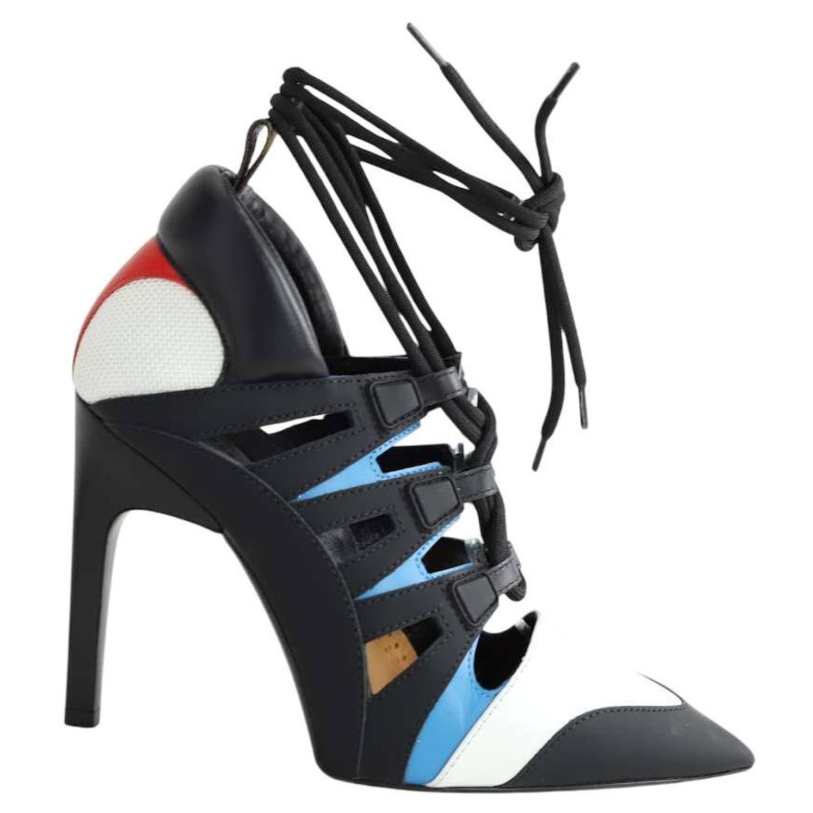 Louis Vuitton Multicolored Leather Lace-Up Boots Multiple colors