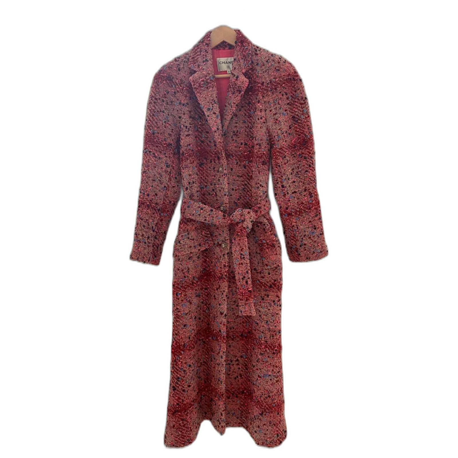 Chanel Iconic Coat A/H F/W 2022 Pink Tweed Joli Closet
