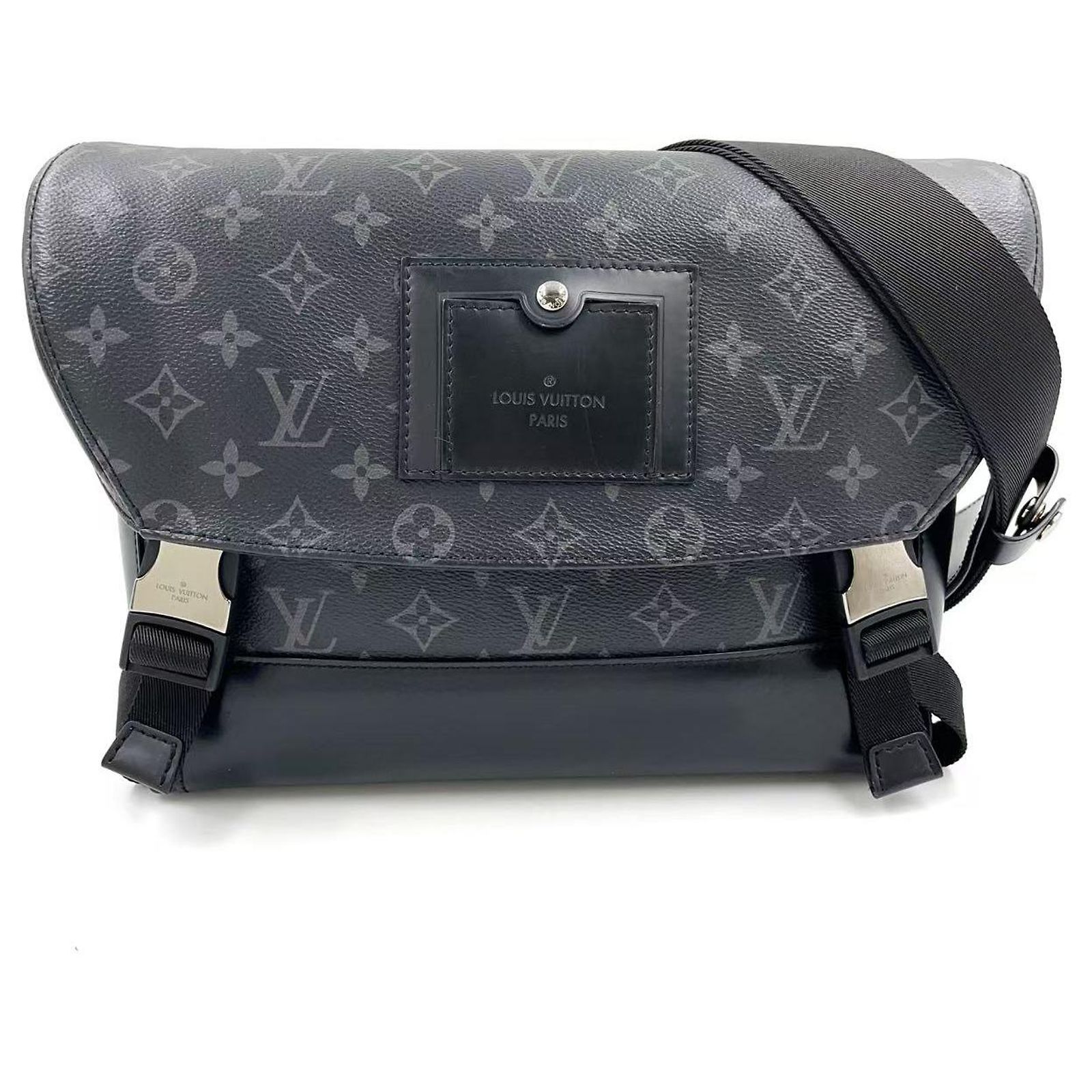 Louis Vuitton Monogram Eclipse Messenger Bag Black Cloth ref.2568713 ...