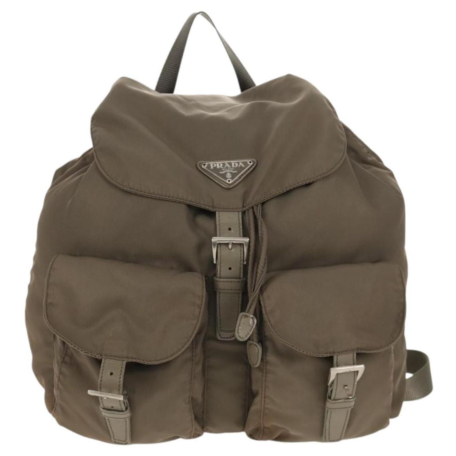 Prada Vela Double Front Pocket Backpack Tessuto with  display picture 2