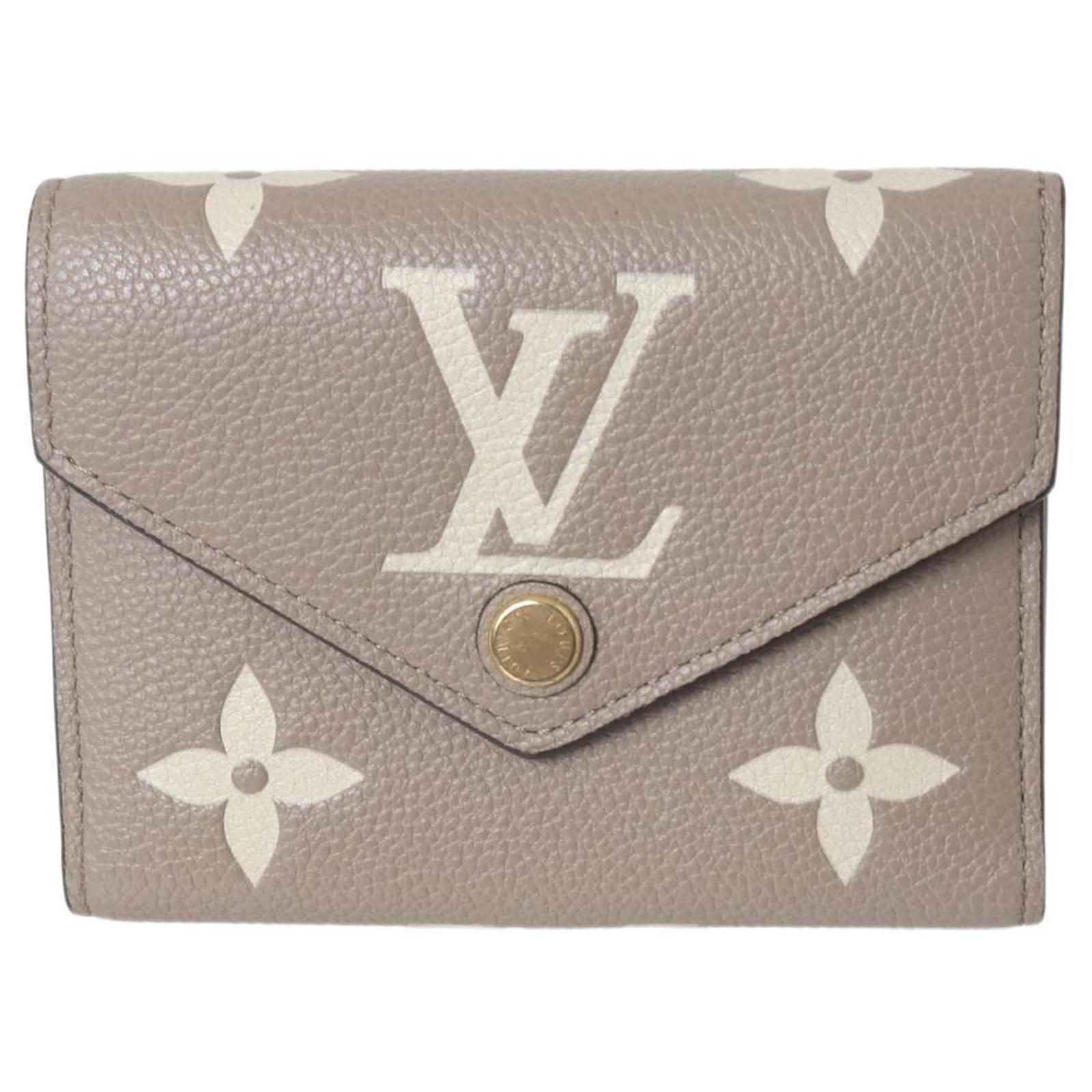 Portafoglio Bifold Monogram Empreinte Louis Vuitton Grigio Tela