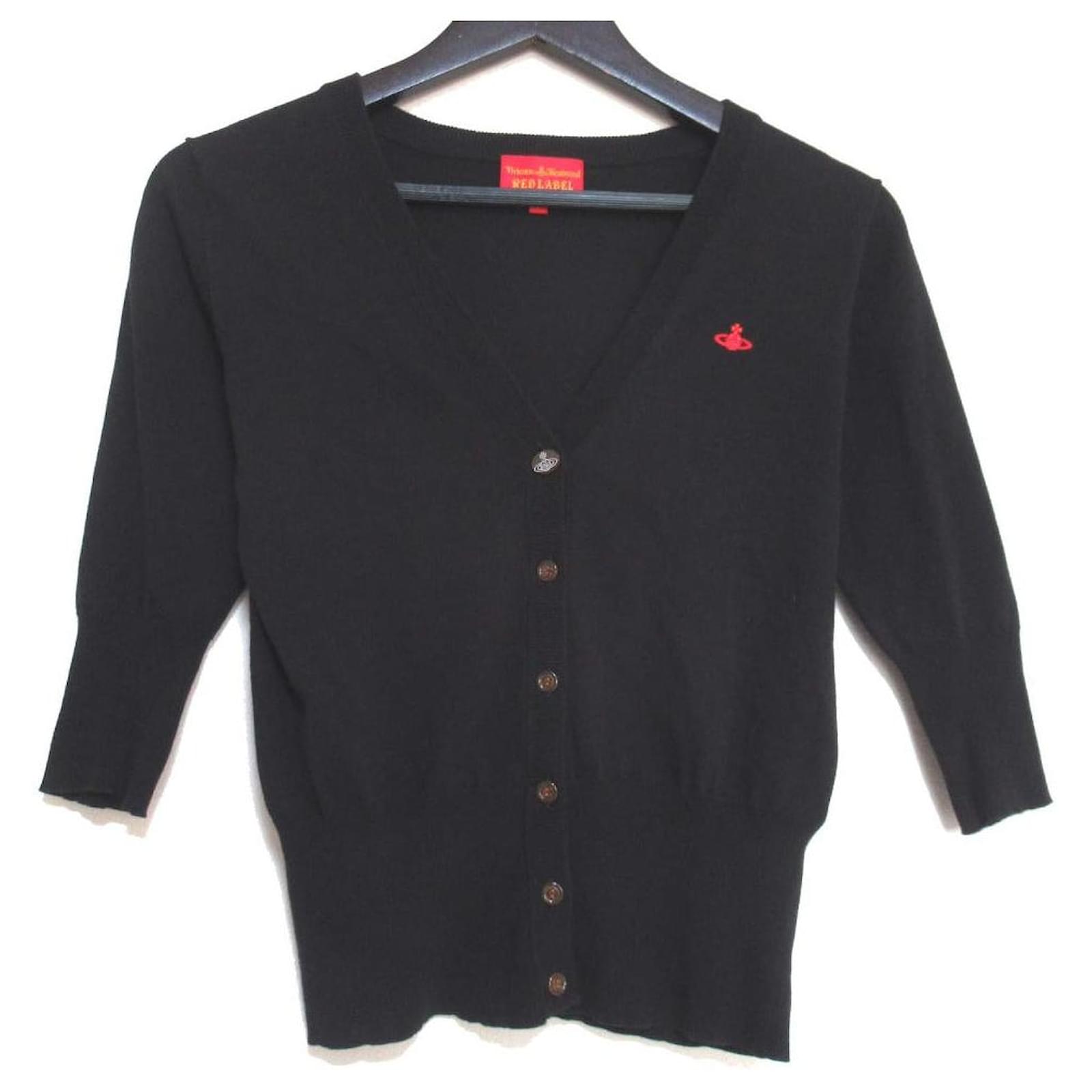 Vivienne Westwood RED LABEL Orb Embroidery Knit Cardigan Black