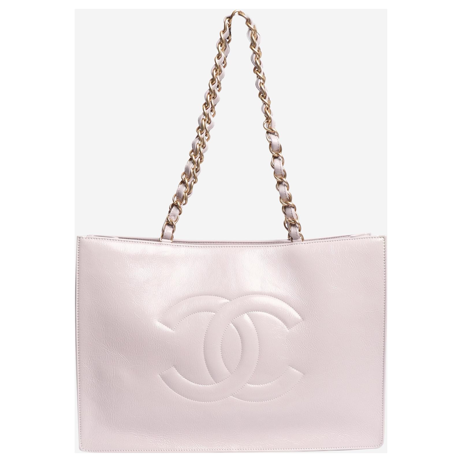 Chanel Lilac 2020 Grand CC chain shopping tote bag Purple Leather