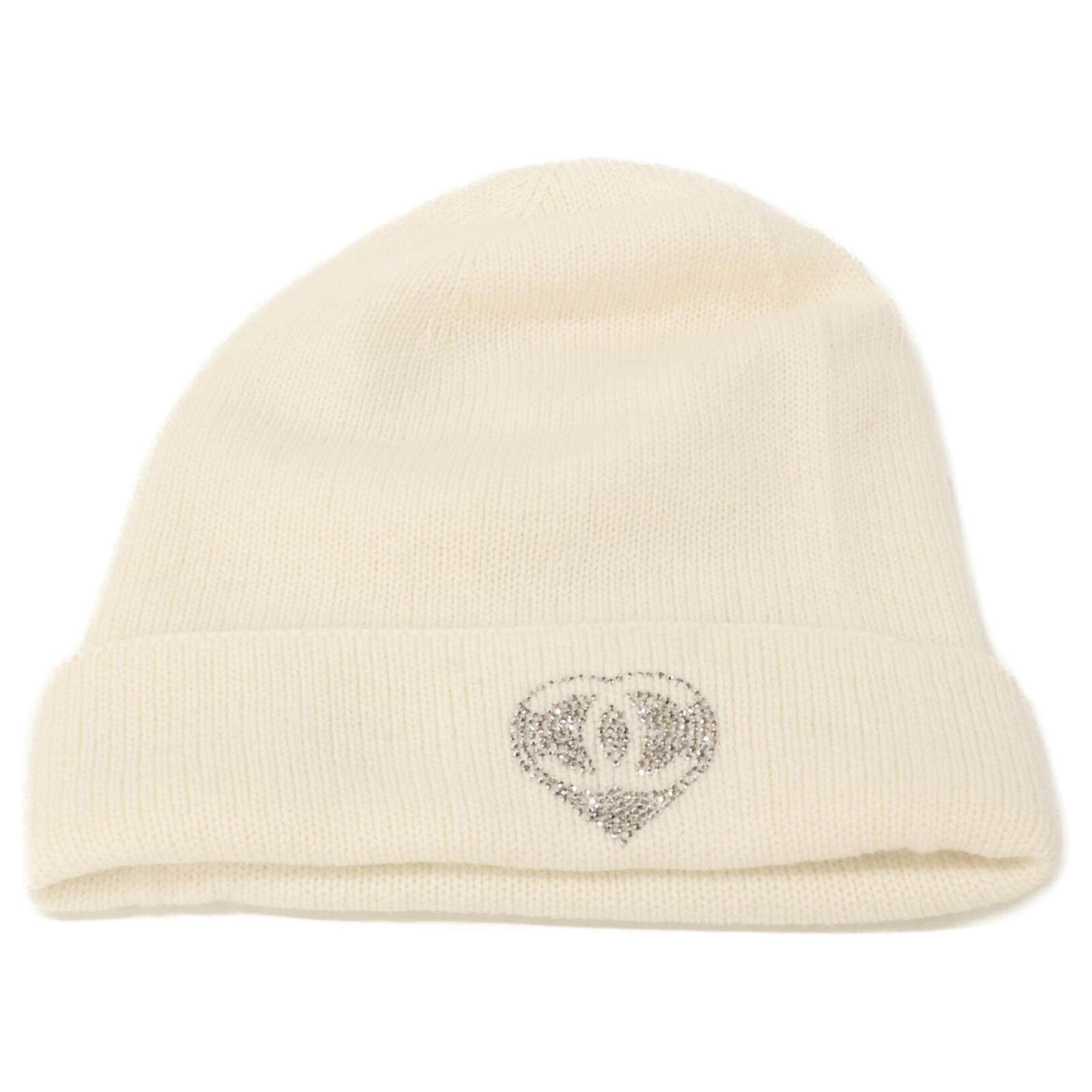 Chanel 100% Cashmere White Beanie ref.JC2577292 (Sold) - Joli Closet