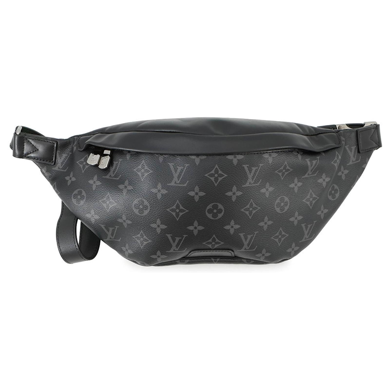 Louis Vuitton Monogram Eclipse Sling Bag Black Cloth
