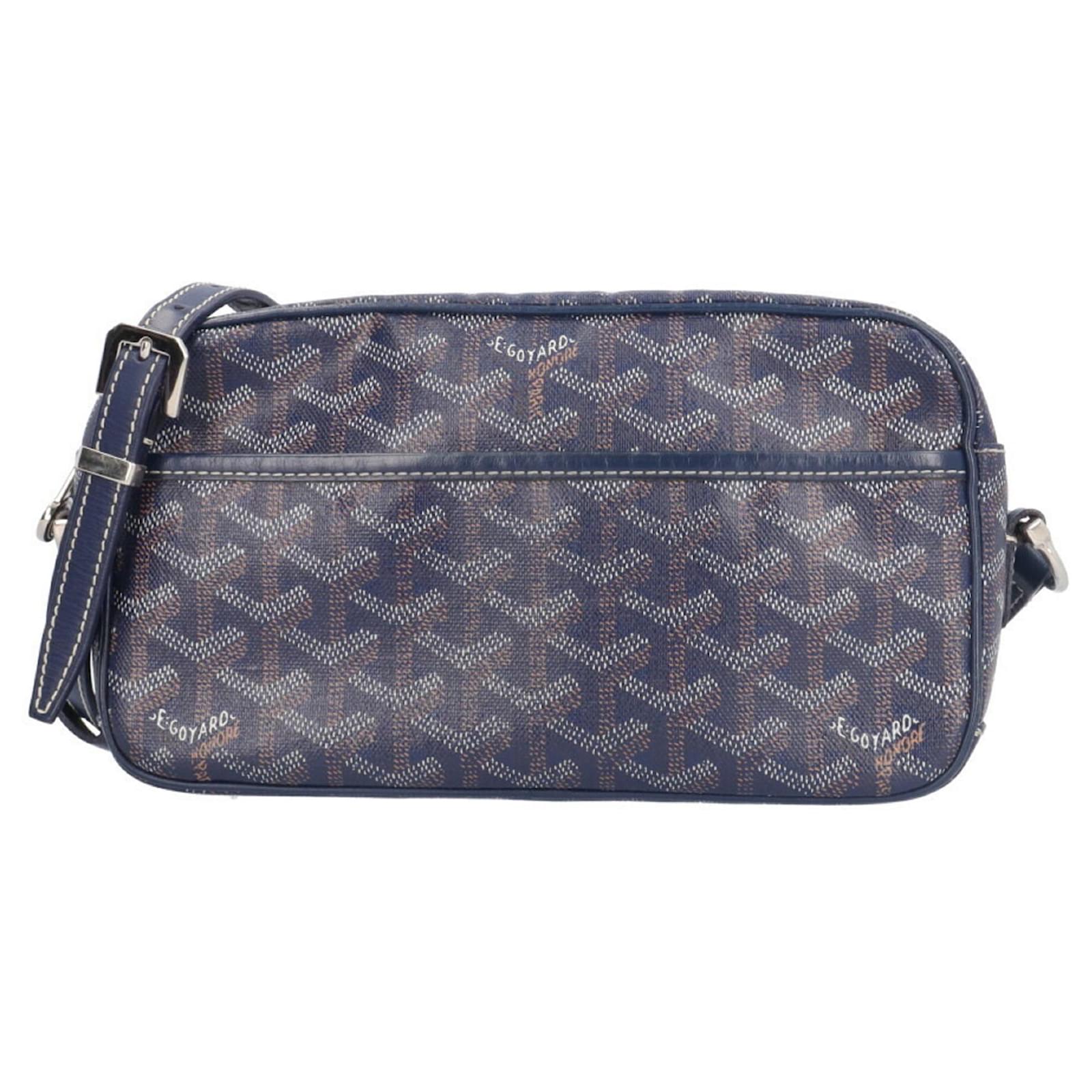 Goyard Cap Vert PM Shoulder Bag Navy blue Cloth ref.JC2578348