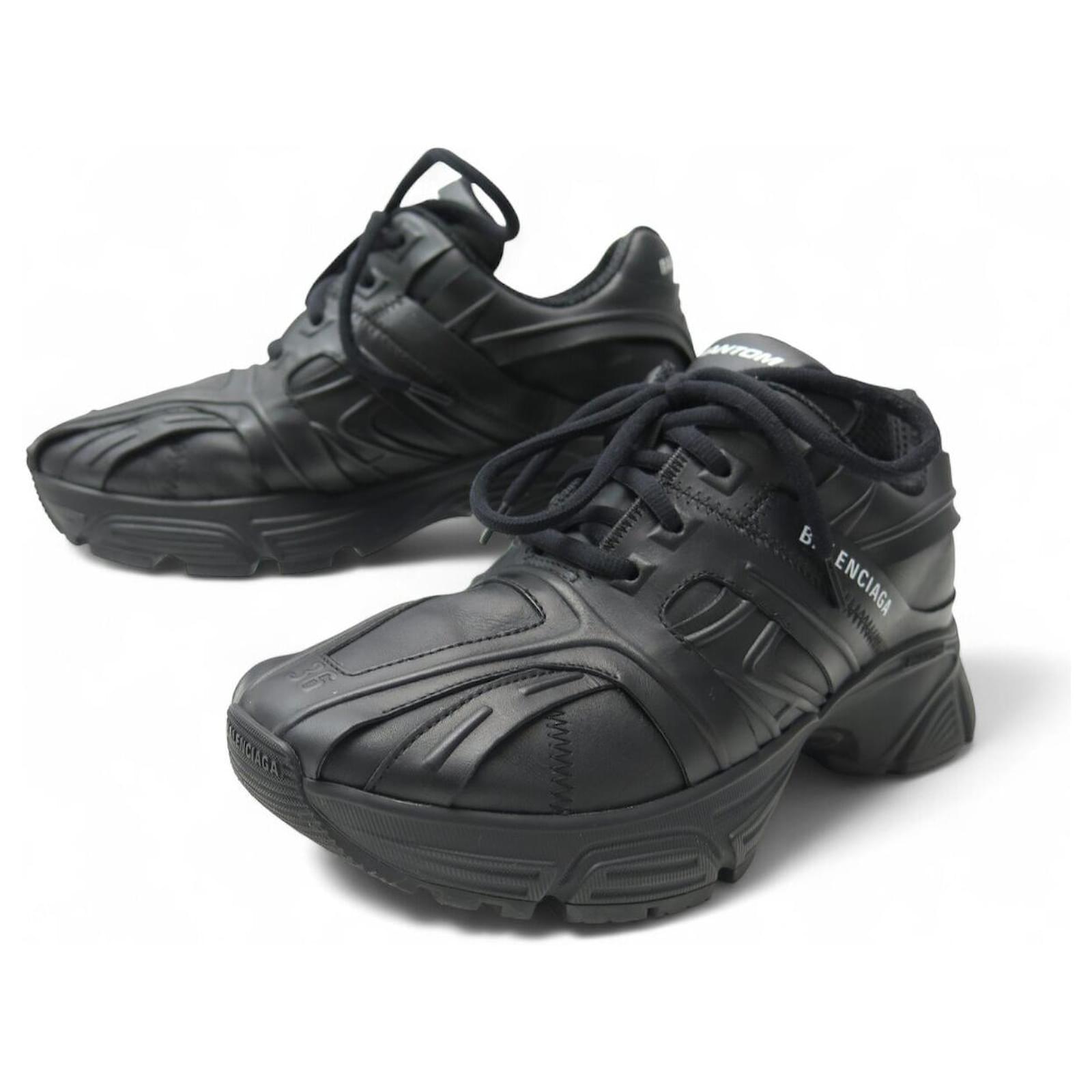 BALENCIAGA PHANTOM 36 BLACK LEATHER SNEAKERS + BOX ref.2578528