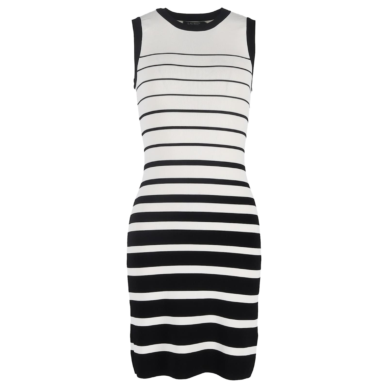 Autre Marque Lauren Ralph Lauren Striped Bodycon Mini Dress in Black and  White Viscose Cellulose fibre ref.2580840 - Joli Closet