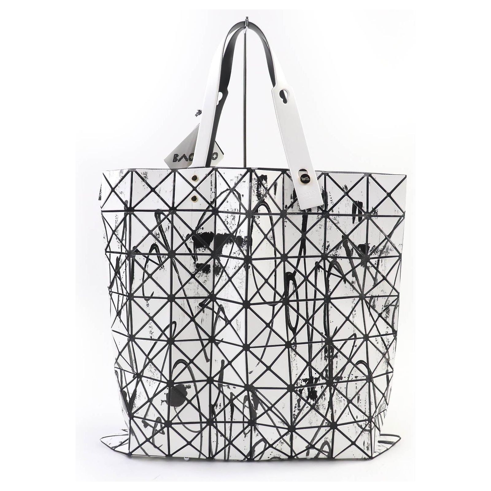 BAOBAO ISSEY MIYAKE Curtis Krig Tote Bag White Plastic ref 