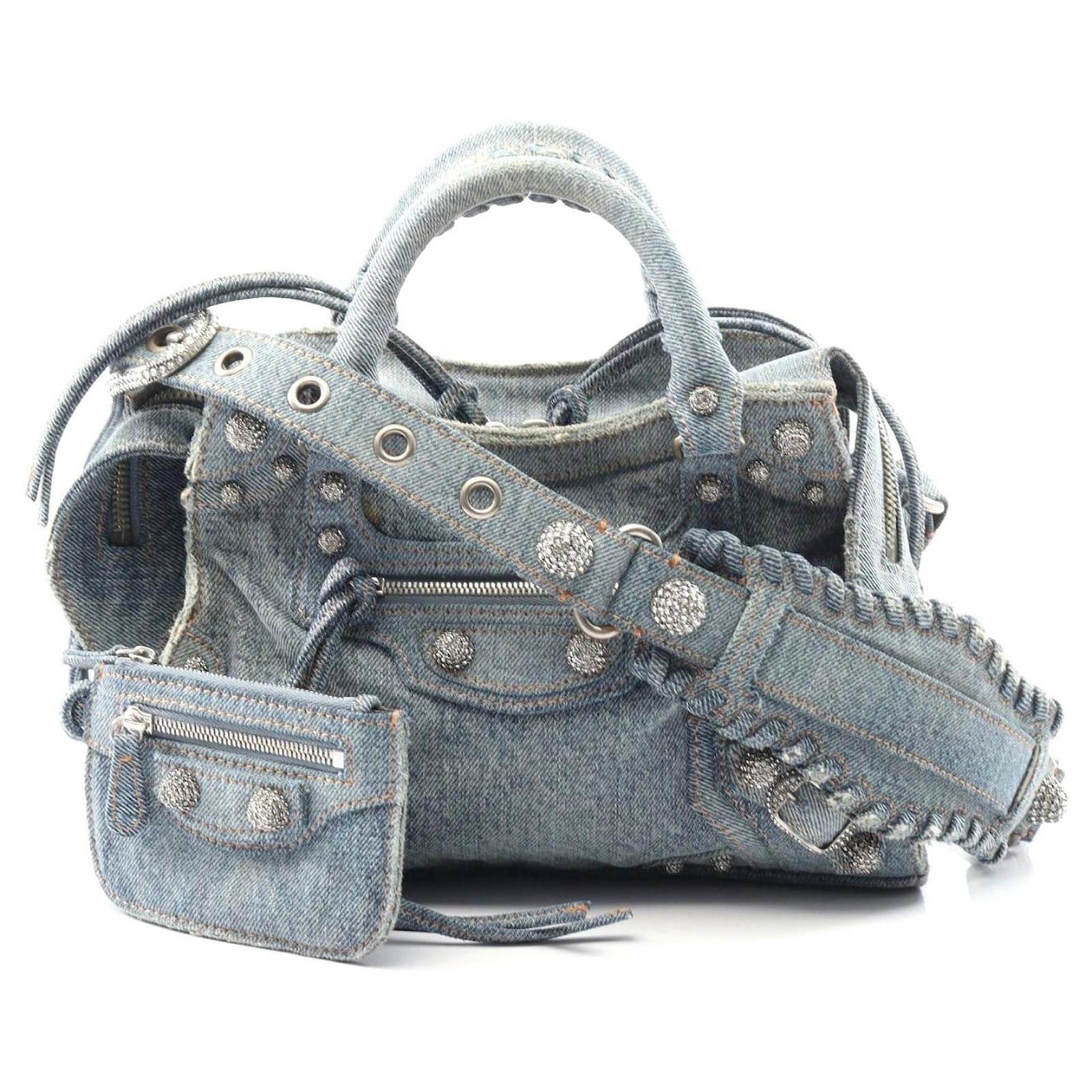 Bolso Balenciaga Denim Neo Cagole S Azul Juan Joli