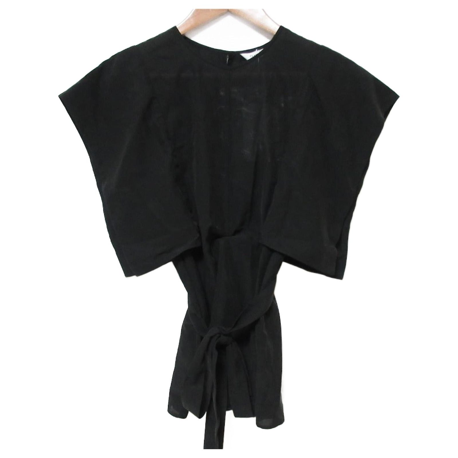 Autre Marque CLANE SQUARE SLEEVE Blouse Black ref.2583373 - Joli 