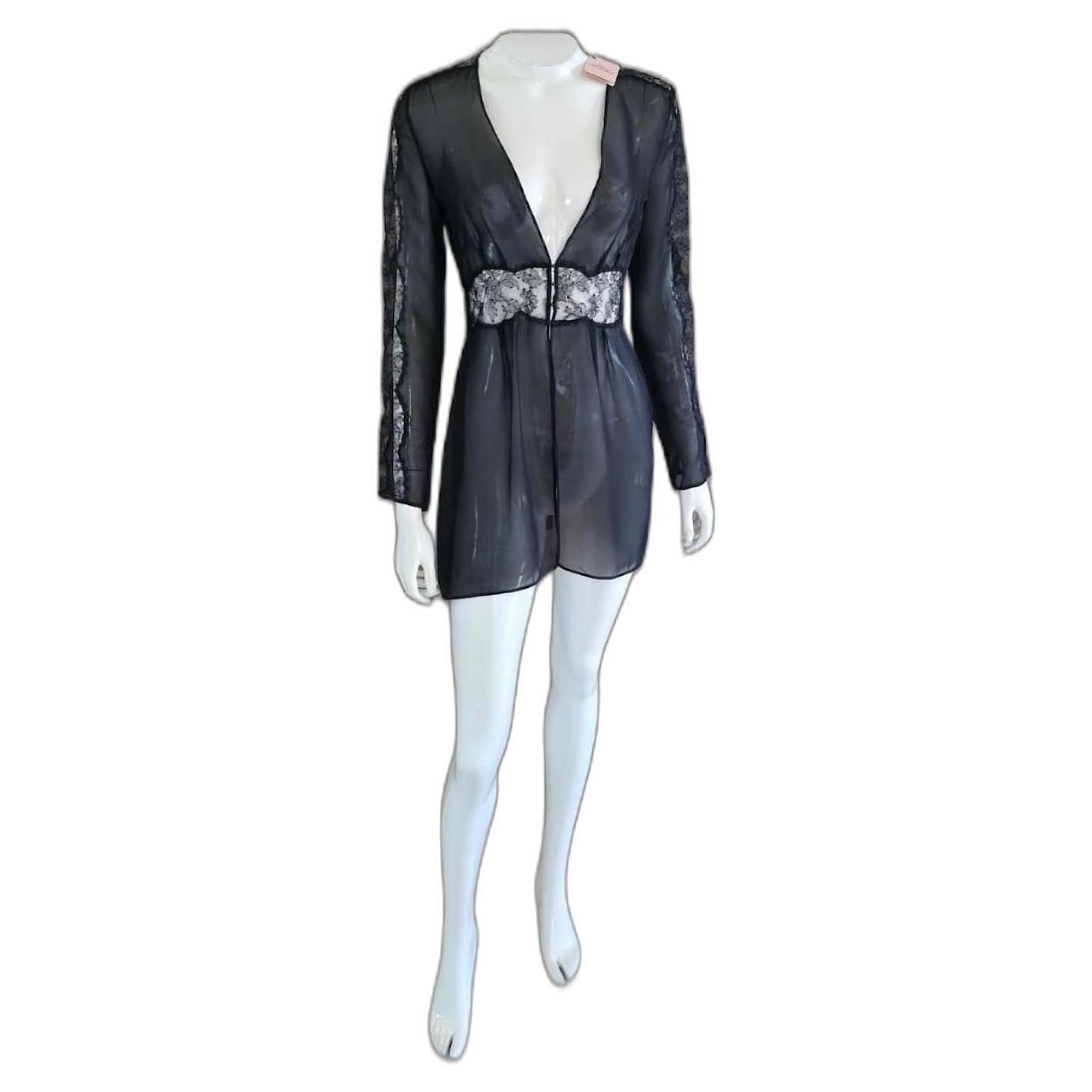 Agent Provocateur シルクナイトドレス サイズ2（S） Agent Provocateur Nightgown Black Silk ref.2584512 - Joli Closet