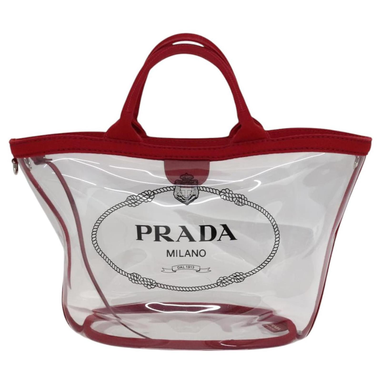 Prada Logo Tote PVC Plastic ref.2588623 - Joli Closet