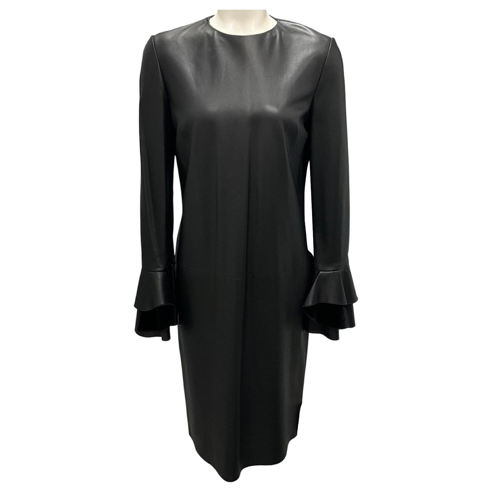 leather top maxi dress Annora Faux Leather Maxi Dress