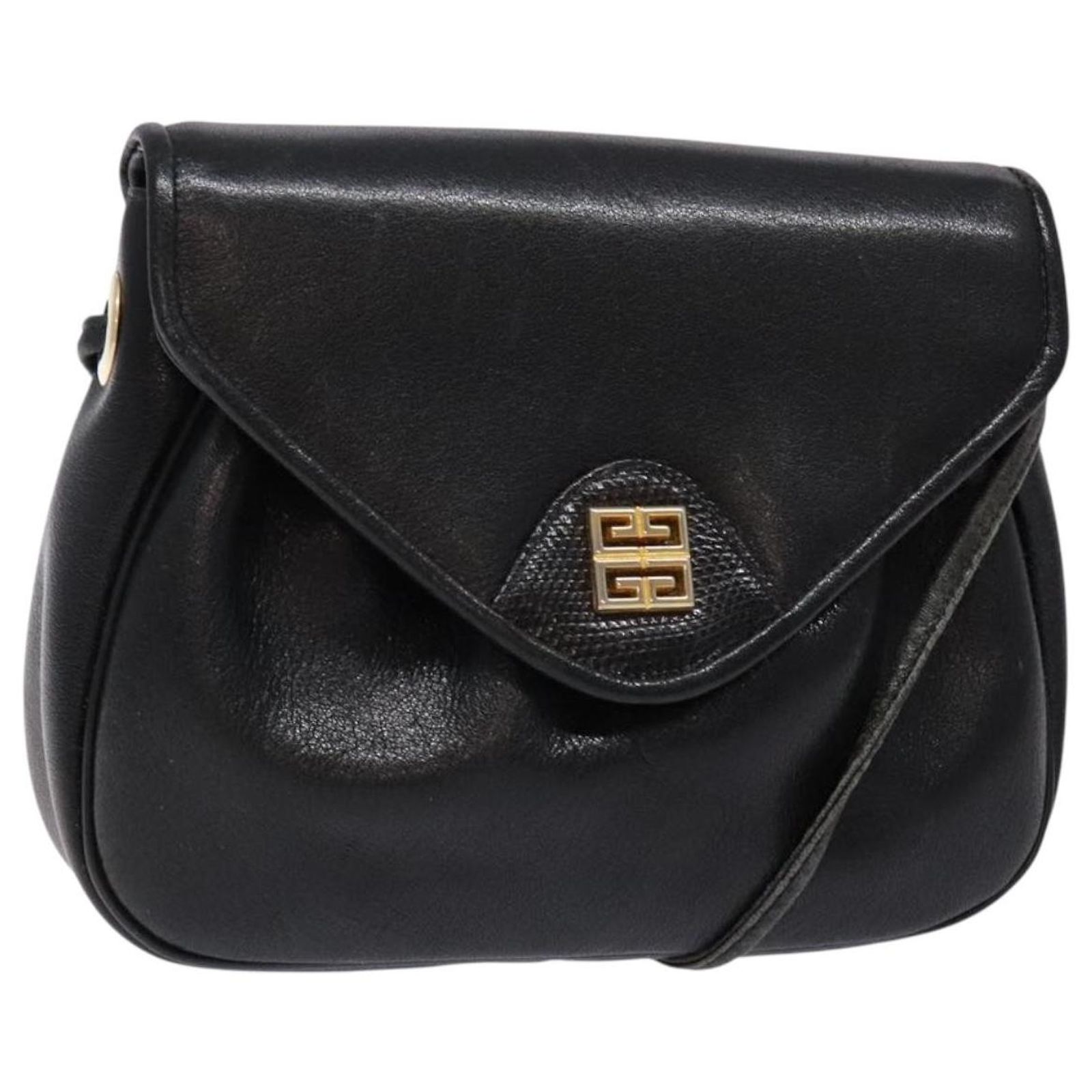 Givenchy Vintage 4G shoulder bag Leather Black ref.2597098 - Joli 