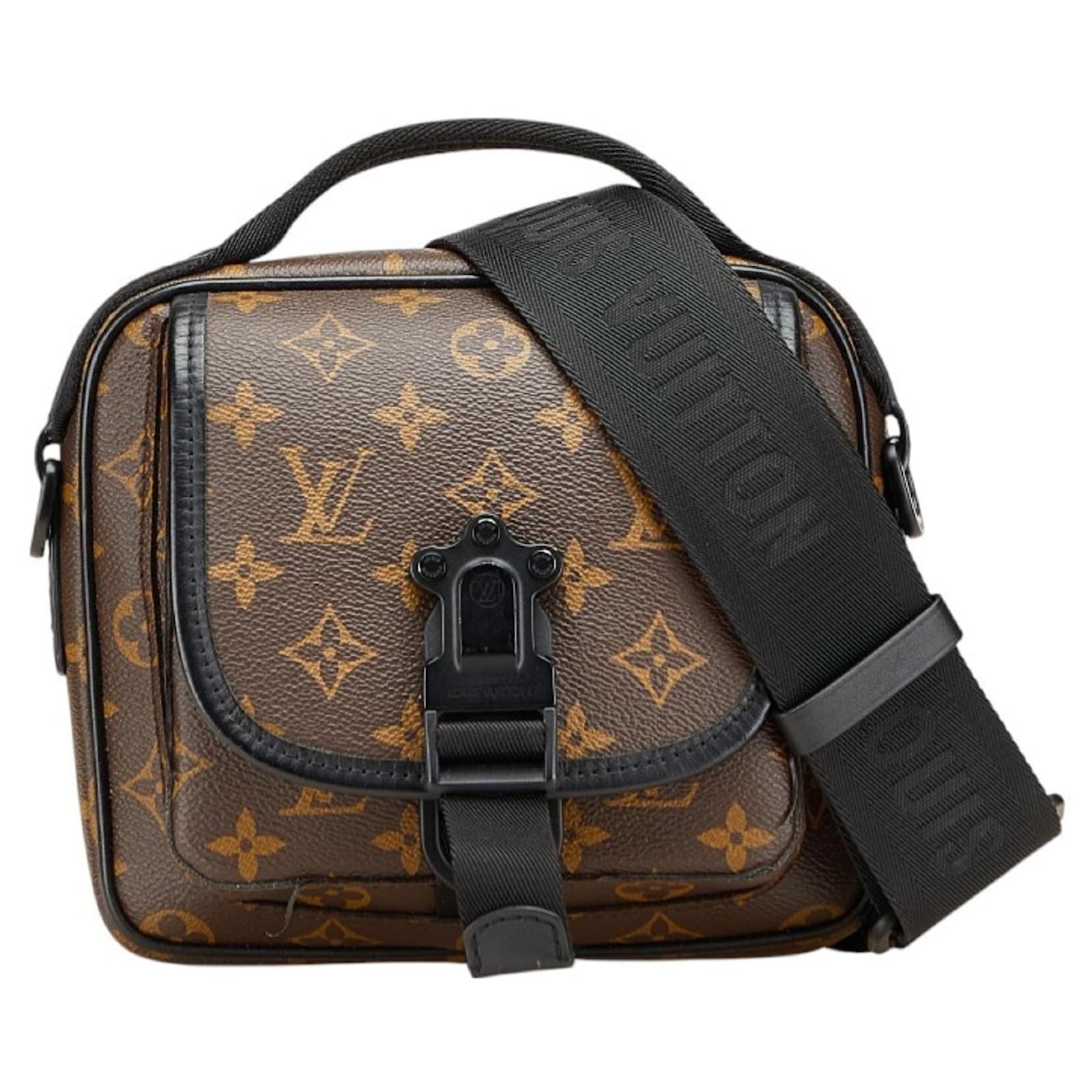 Louis Vuitton Monogram Macassar Quest Messenger Bag Brown Leather