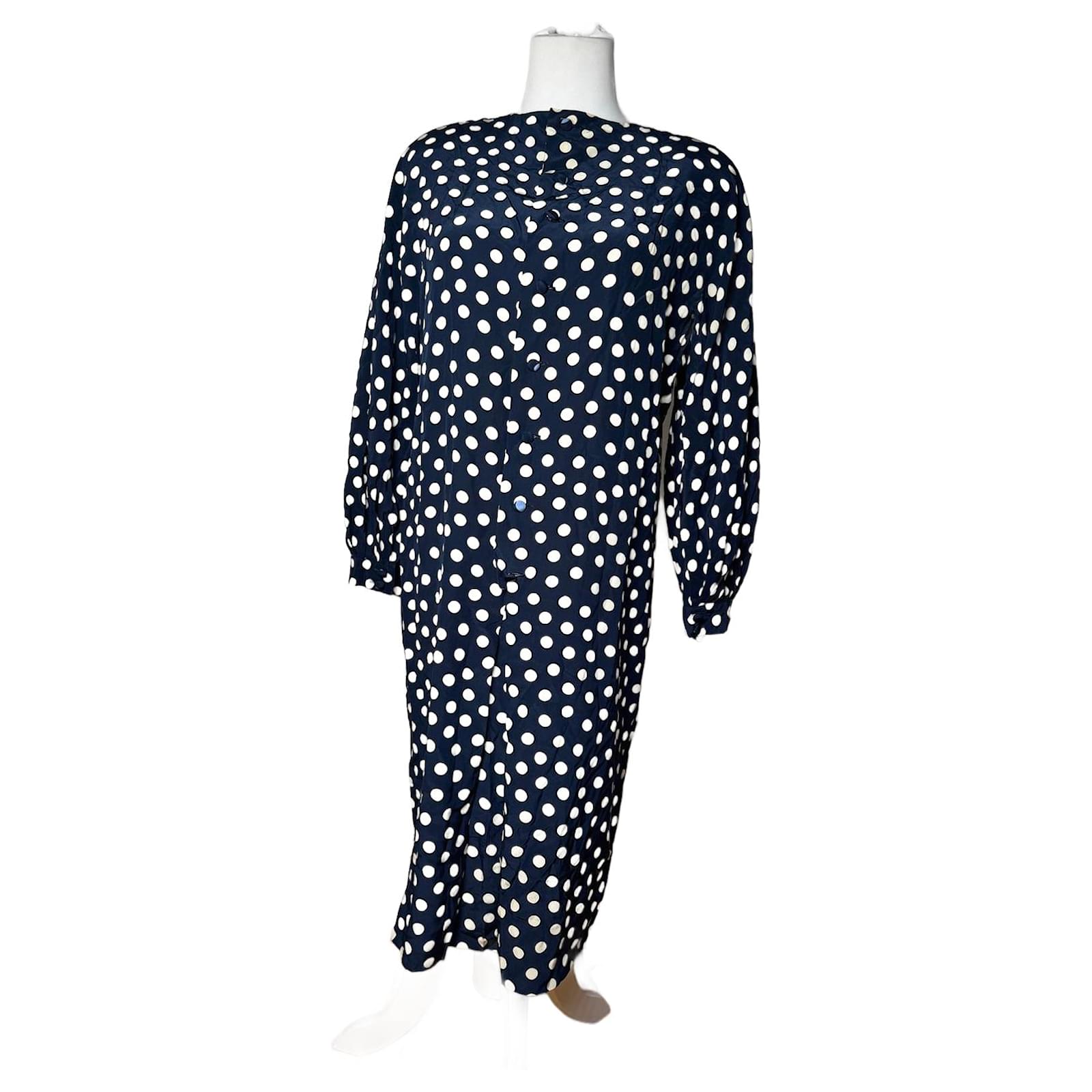 Vintage mademoiselle dior Silk Dress Dot