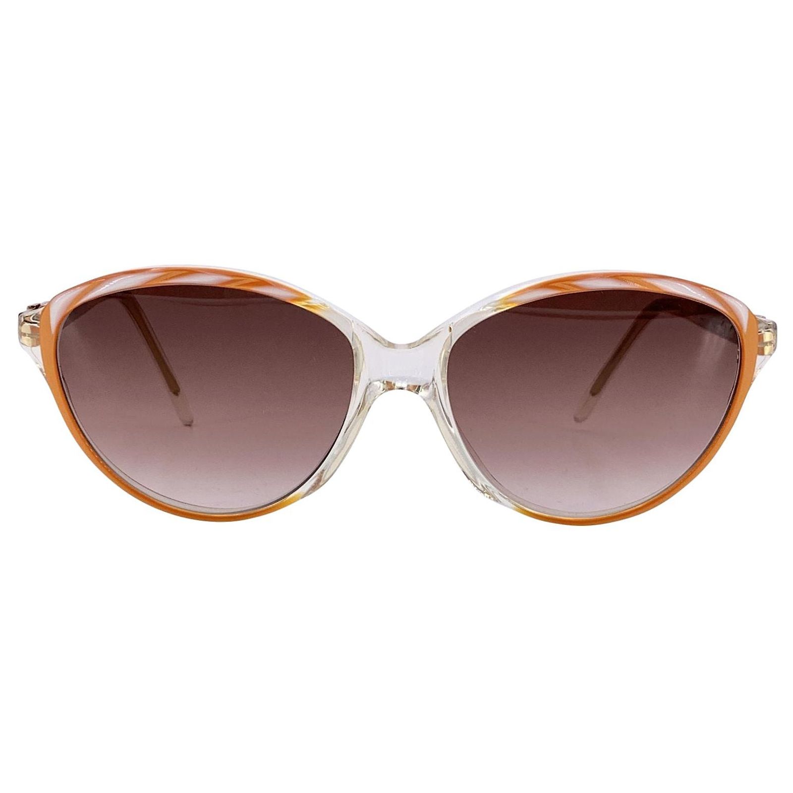 Yves Saint Laurent Vintage Plastic Sunglasses Orange ref 