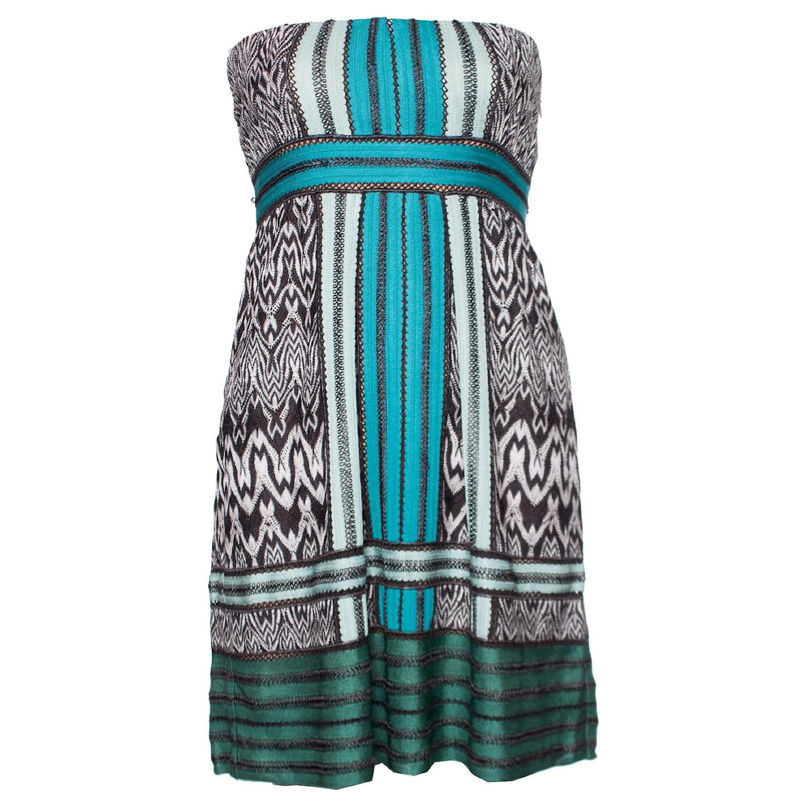 missoni strapless dress Chevron-pattern Mini Missoni Strapless Embellished Mini Cocktail