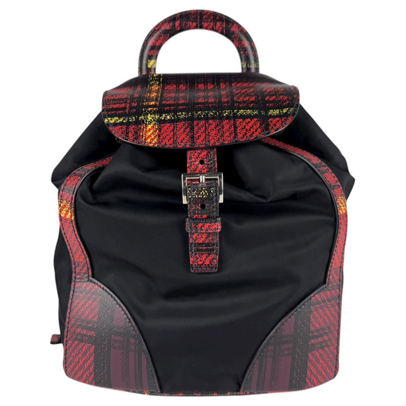 Prada Black and Red Nylon Backpack Prada Black Nylon Studded Vela Backpack | myGemma | HK  main image 4