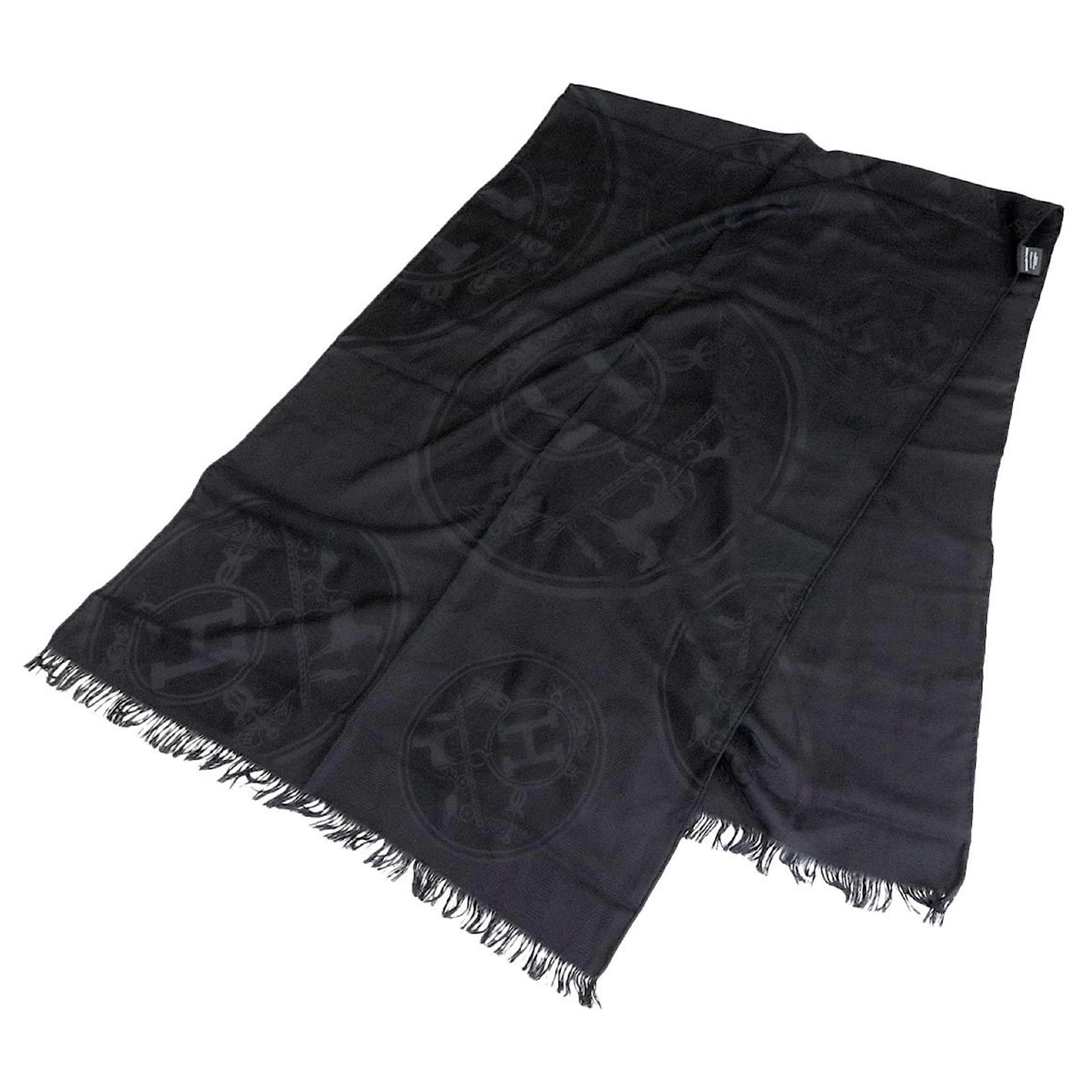 Hermès Hermes Black Cashmere Stole ref.JC2612448 (Sold) - Joli Closet