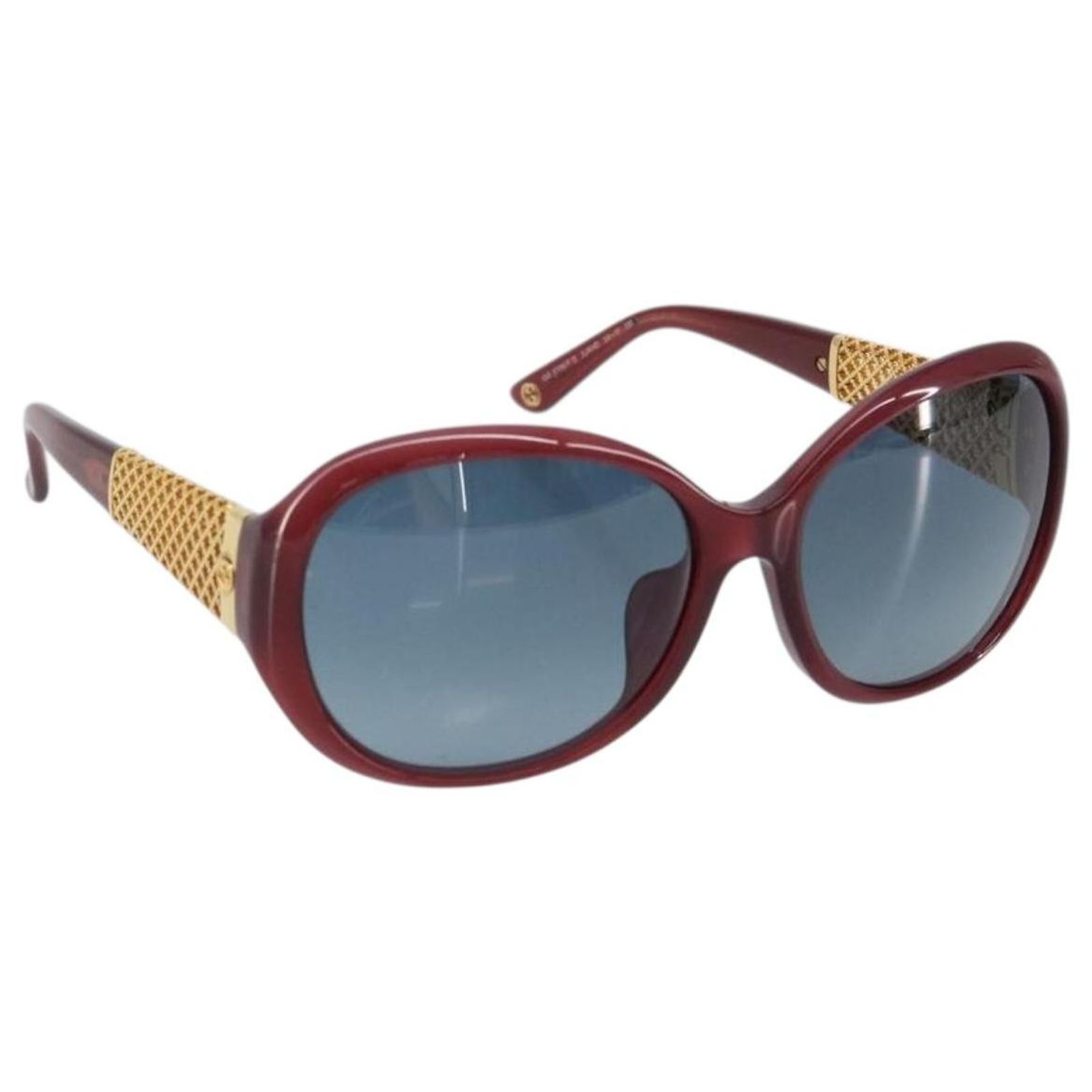GUCCI Interlocking G Sunglasses plastic Dark Brown GUCCI Interlocking G Sunglasses Plastic Brown Auth SW1673 | eBay main image 2