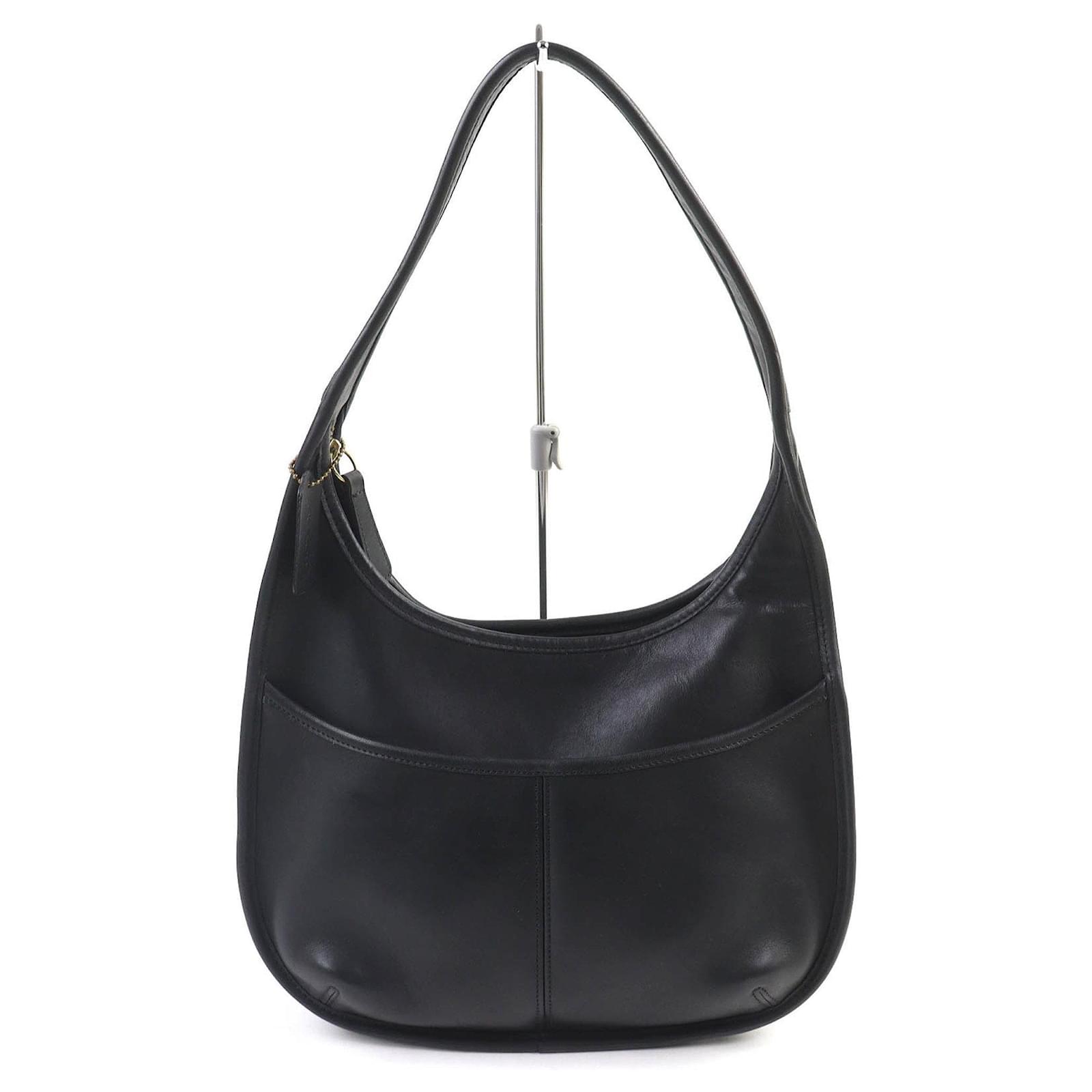 Vintage Coach 9033 Ergo Shoulder Bag Black Leather ref.2618042