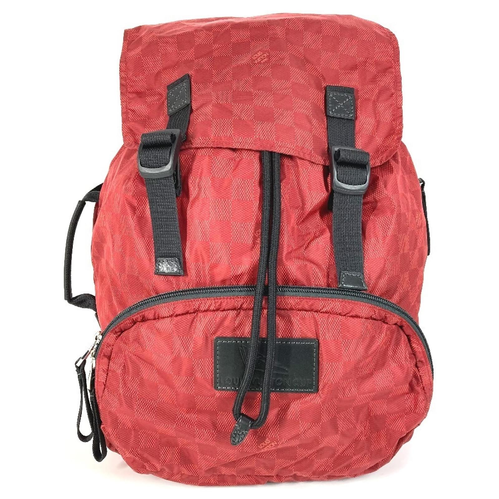 Louis Vuitton Damier Aventure Light Pack Backpack Black Red Nylon  ref.2619811 - Joli Closet