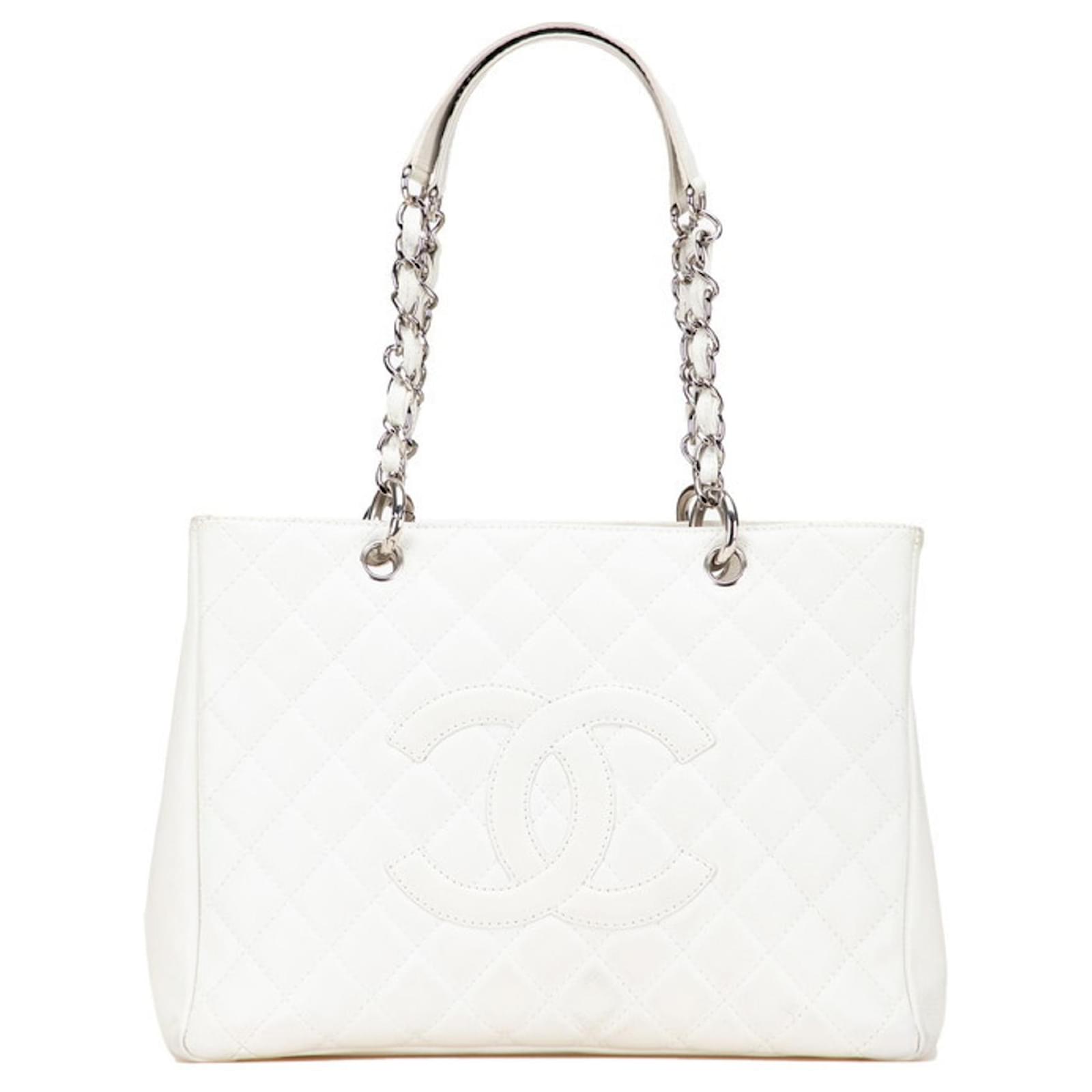 Chanel Matelasse Coco Mark Chain Tote Bag White ref.2623447 - Joli