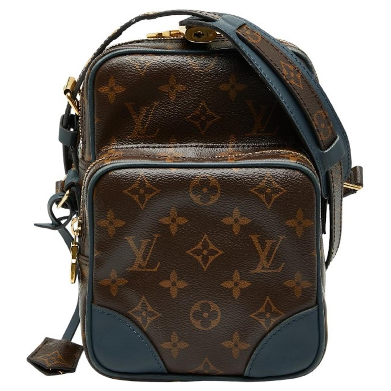 Louis Vuitton Monogram Amazon Crossbody Shoulder Bag Brown Blue Leather  Plastic ref.JC2627350 (Sold) - Joli Closet