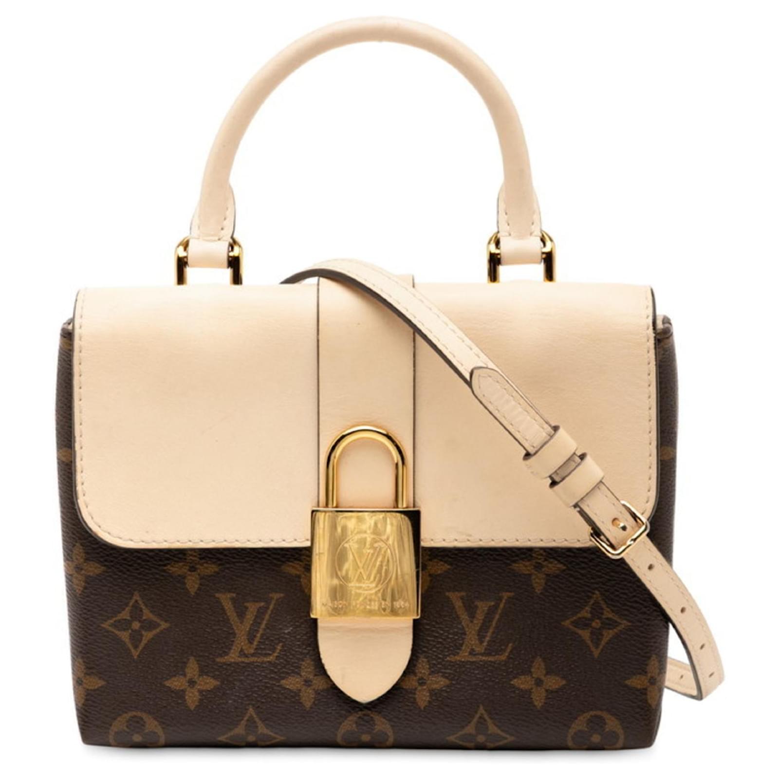 Louis Vuitton Monogram Rocky BB Handbag Brown Leather Plastic ref