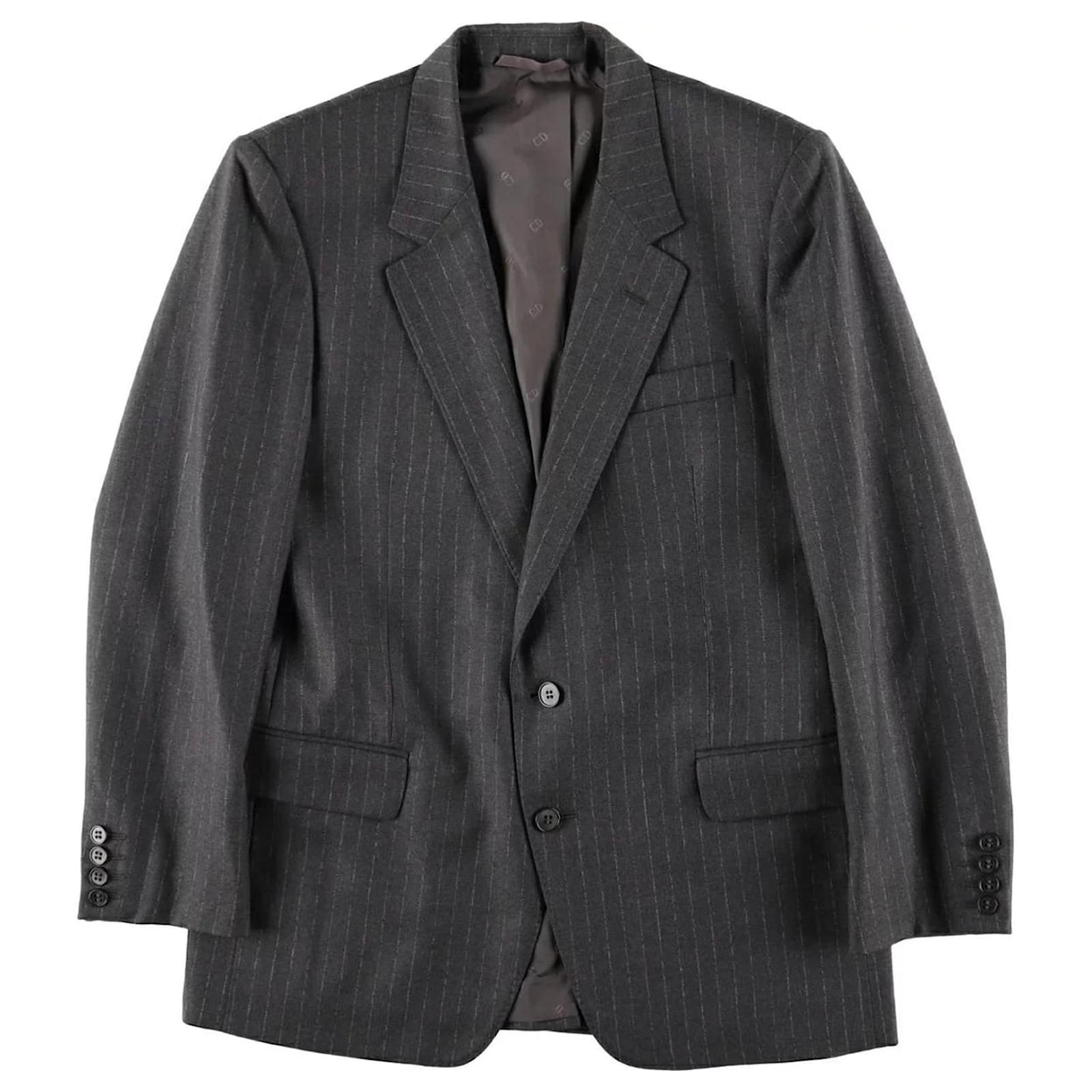 Christian Dior MONSIEUR Wool Tailored Jacket Grey ref.JC2627879