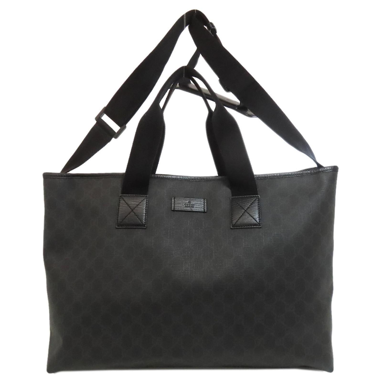 MSGM2点まとめ売り 専用 Gucci 162785 GG Supreme 2-Way Tote Bag Black Plastic ref.JC2633393