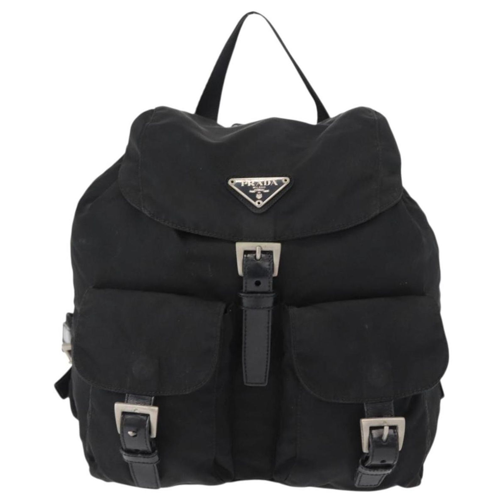 Prada Vela Double Front Pocket Backpack Tessuto with  display picture 2