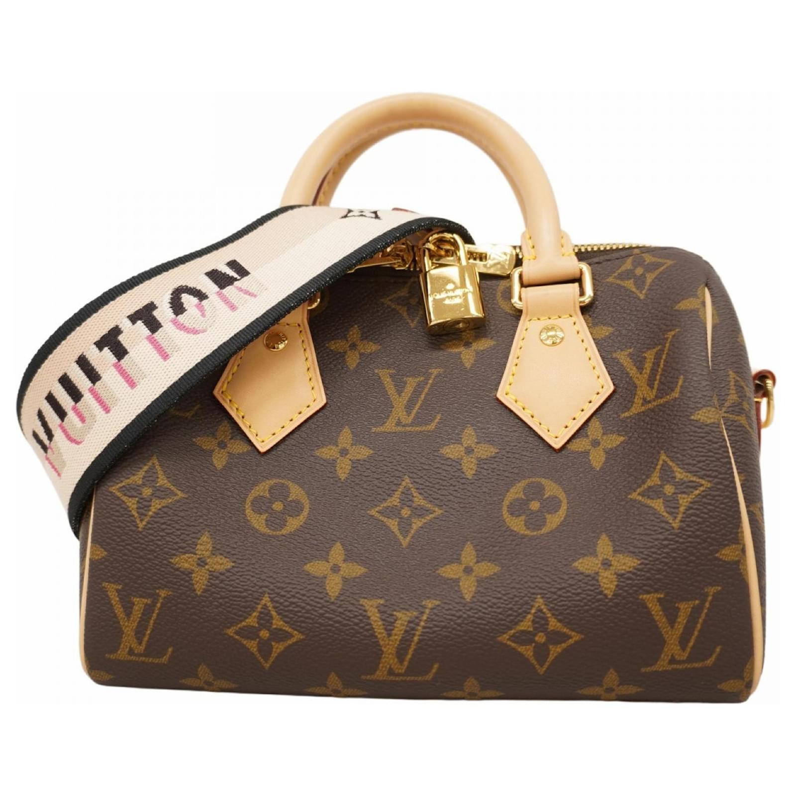 Louis Vuitton Monogram Speedy Bandouliere 20 Handbag Brown ref