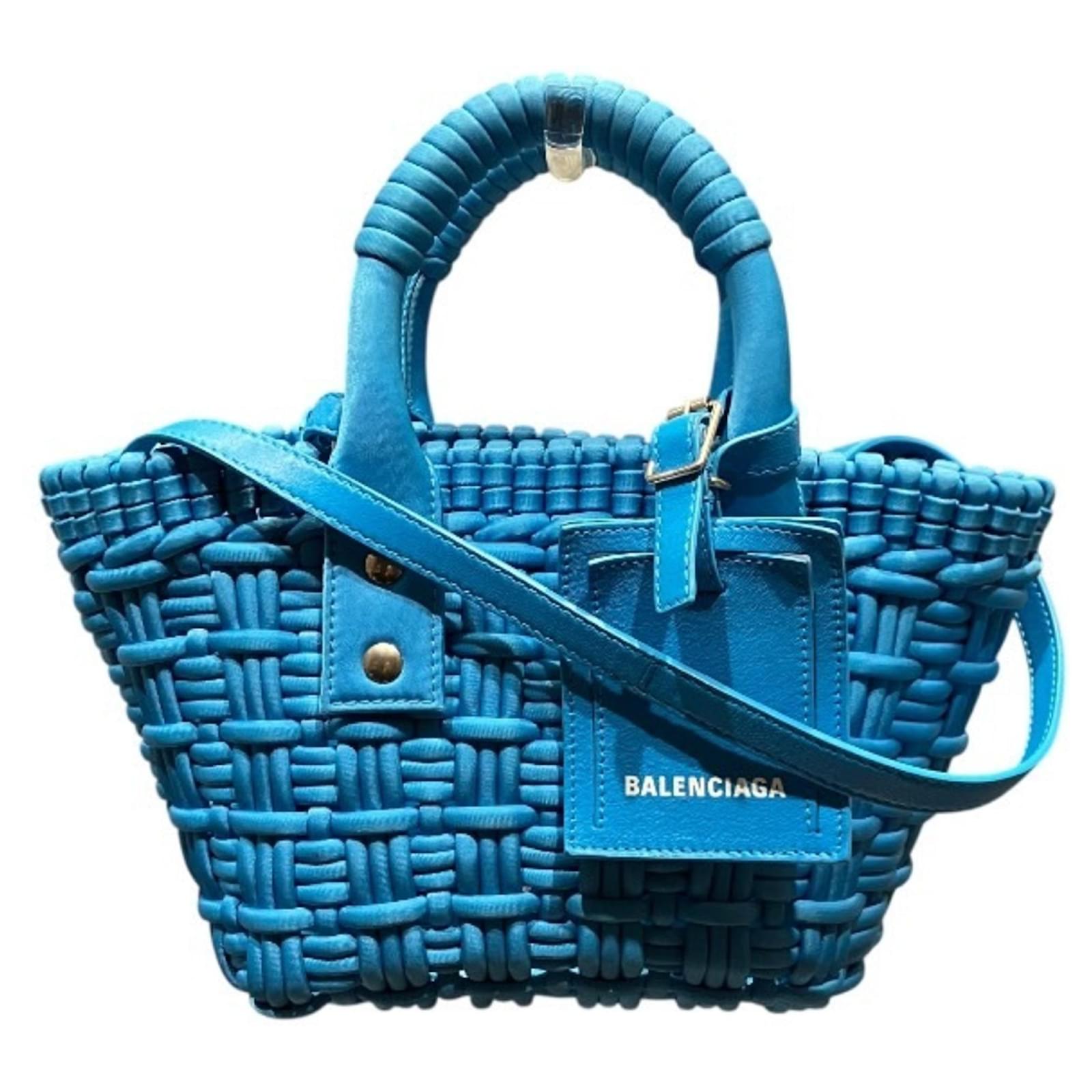 Balenciaga Bistro XXS Handbag Blue Elastane ref.2644895 - Joli Closet