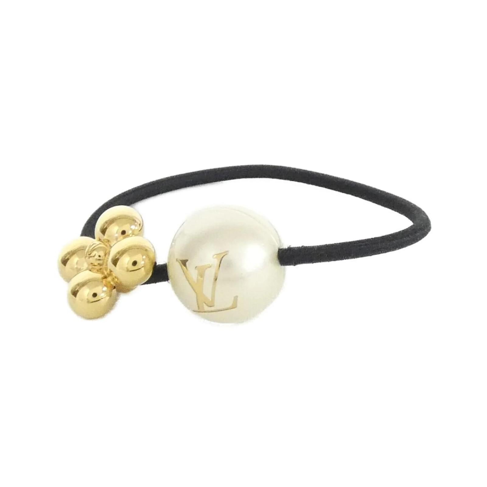 Louis Vuitton Hair Tie Parligram M02093 Black White ref.JC2645719