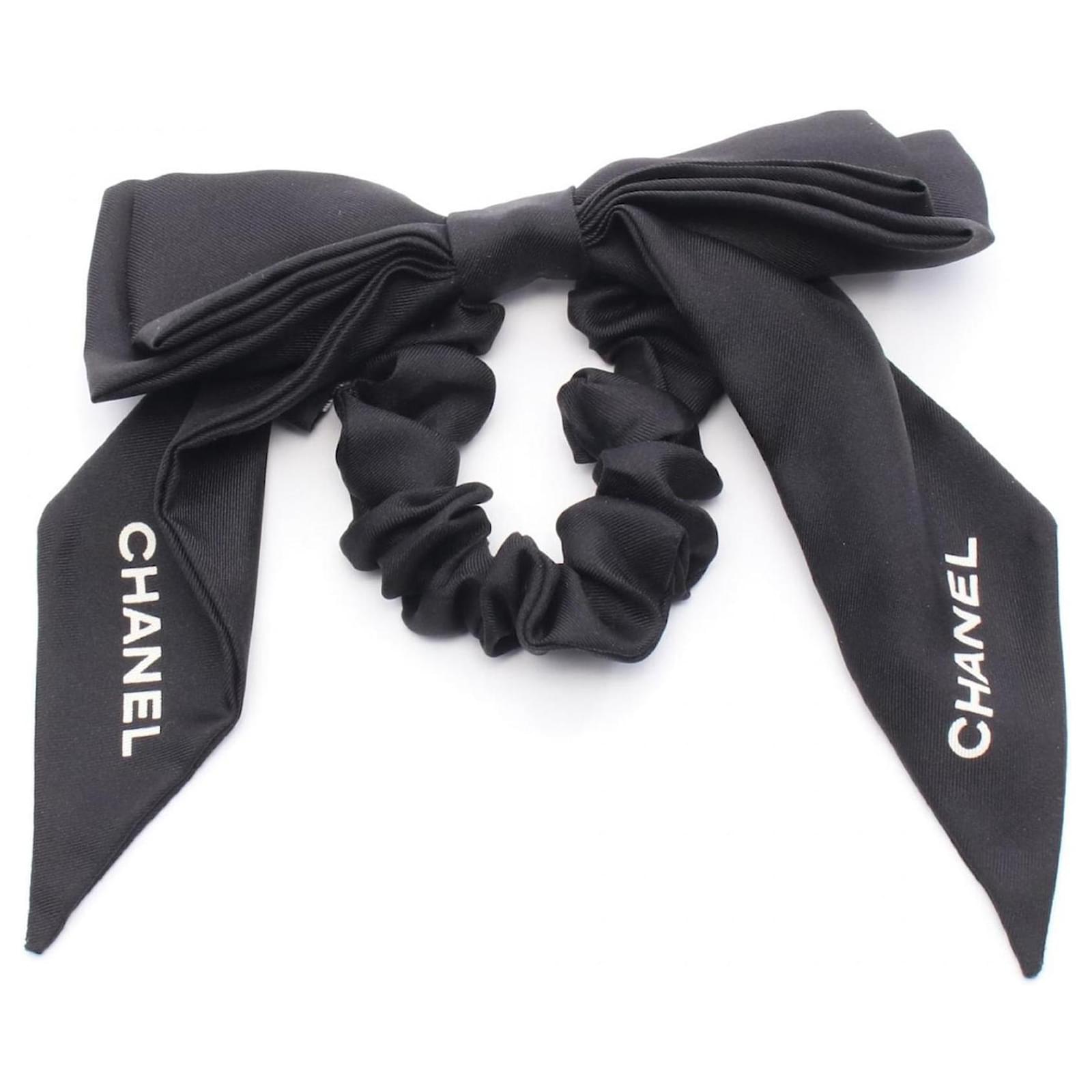 chanel hair bow tie