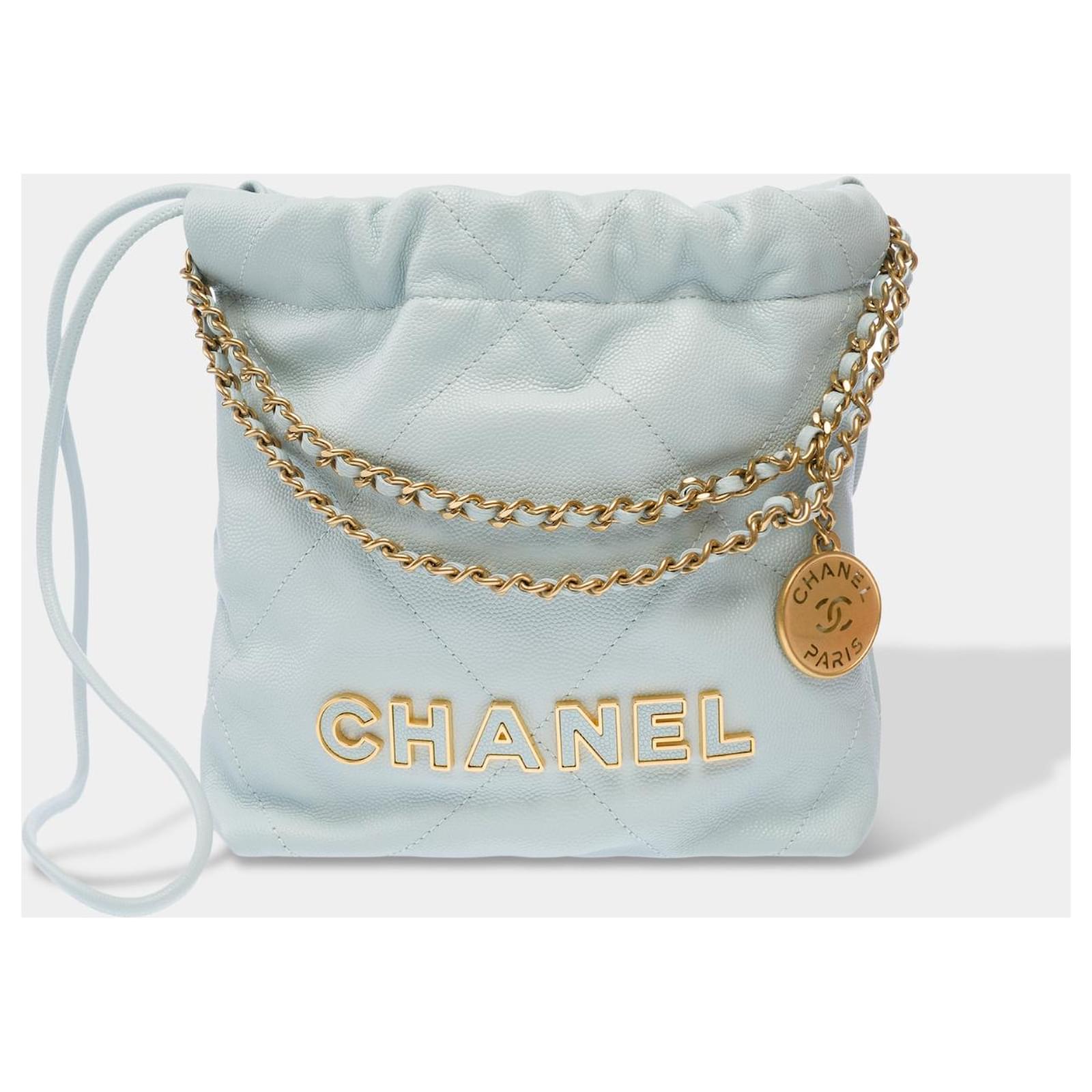 CHANEL Blue Leather Bag - 103072 ref.2647848 - Joli Closet