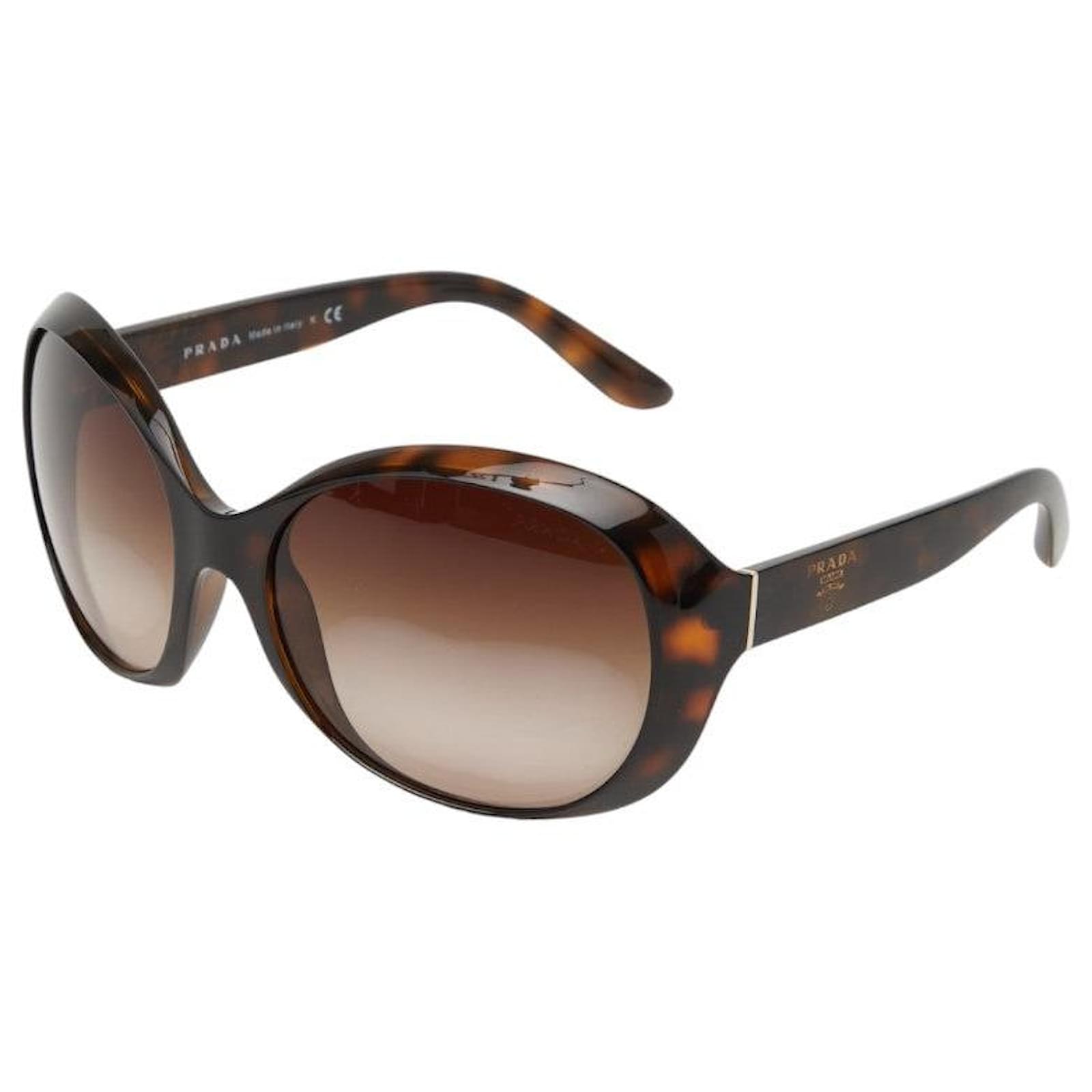 プラダ サングラス SPR04O ブラウン プラスチック レディース PRADA 【中古】 Prada SPR04O Sunglasses Brown Plastic ref.2659004 - Joli Closet